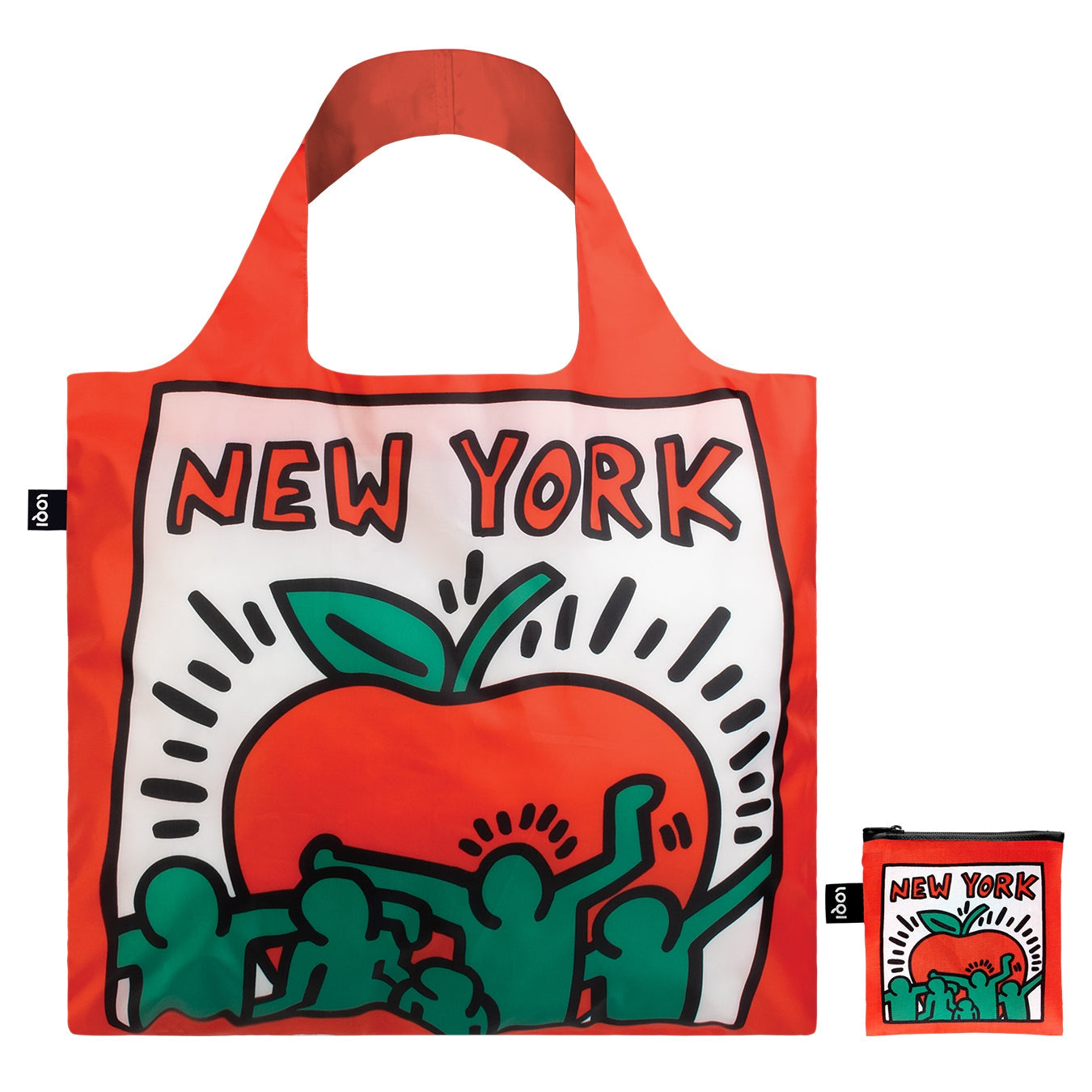 LOQI Keith Haring New York Tote Bag