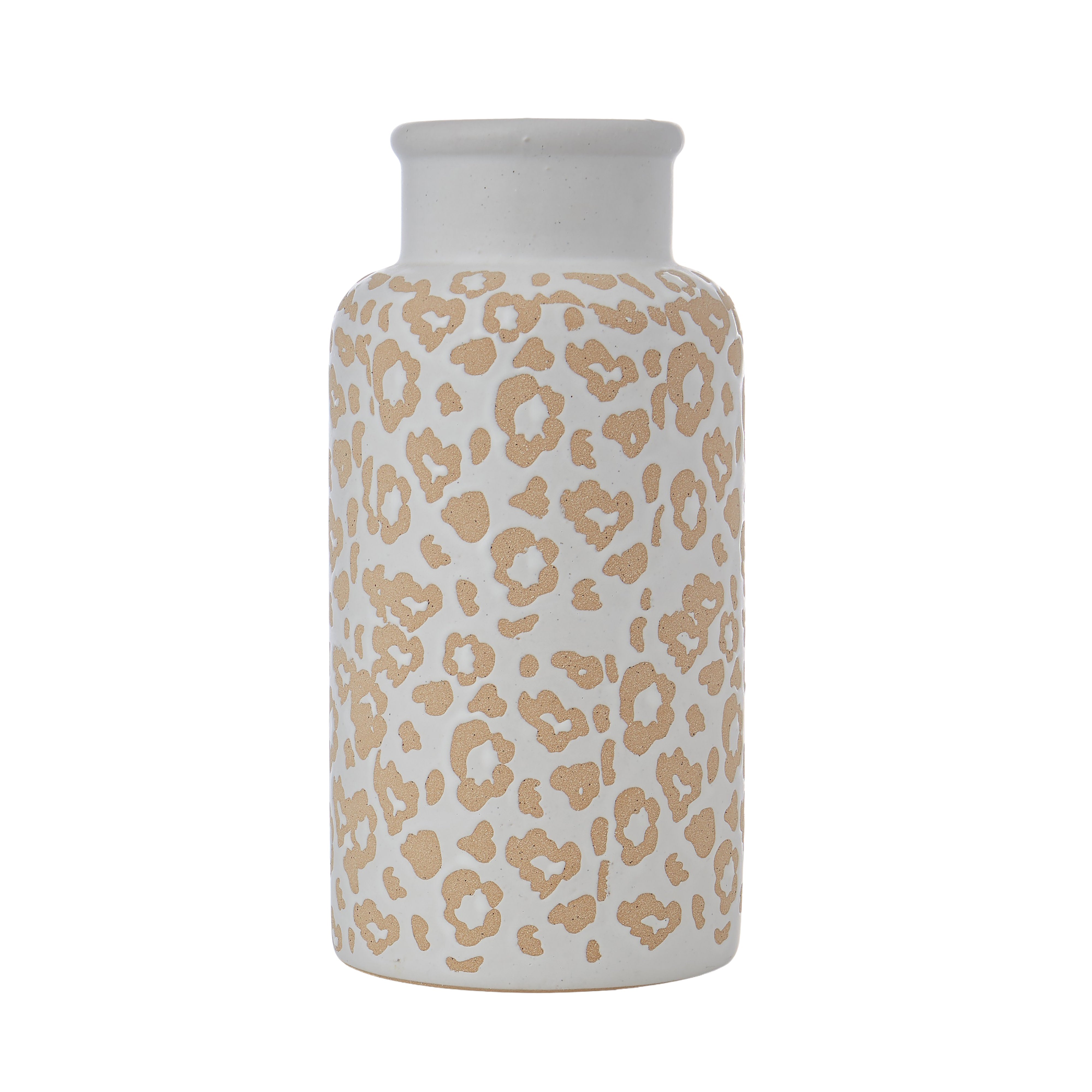 Emporium Animal Print Stoneware Vessel Large White