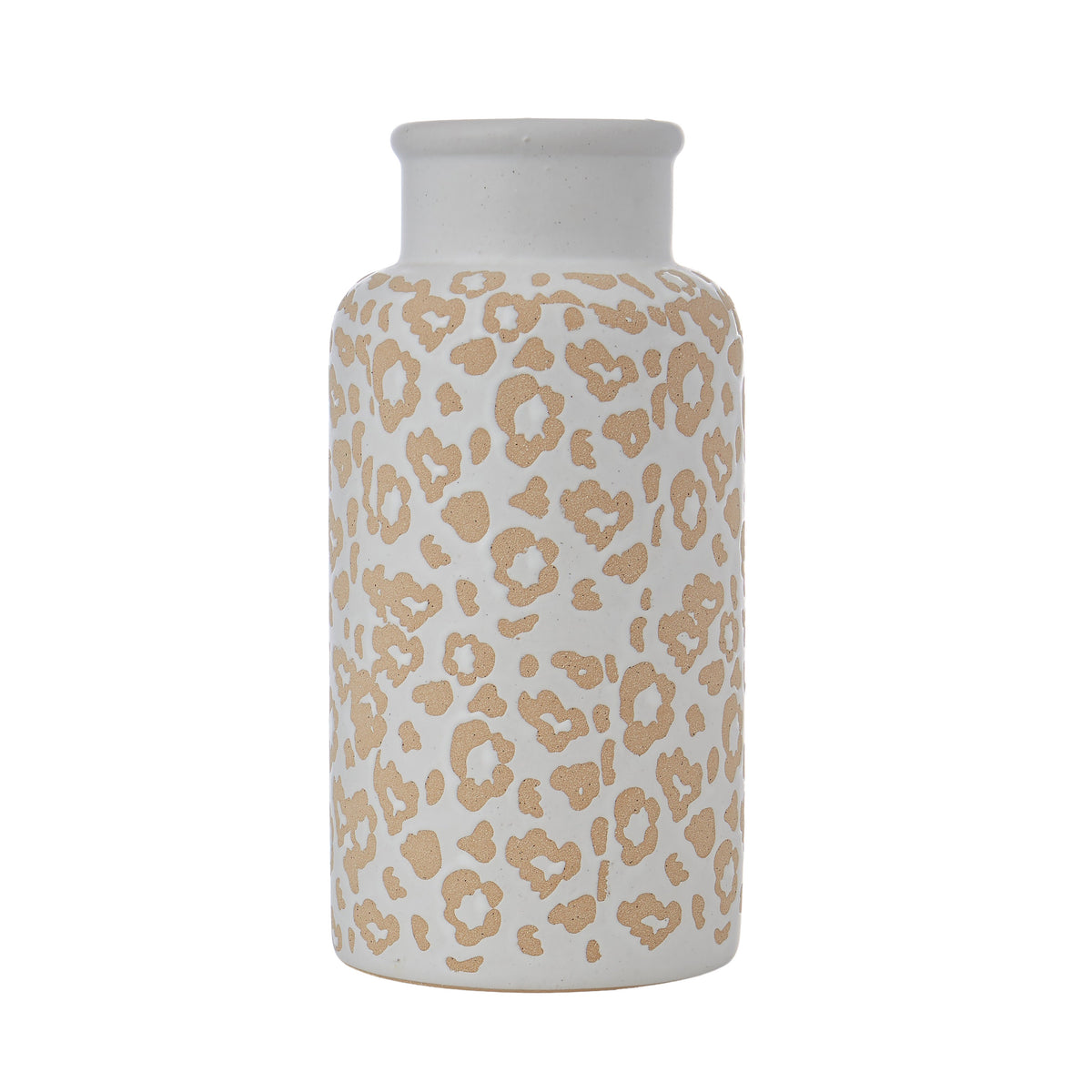Emporium Animal Print Stoneware Vessel Large White