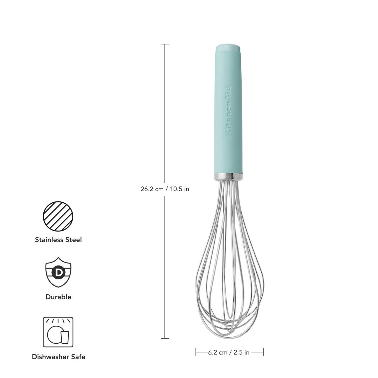 KitchenAid Soft Grip Utility Whisk (Mineral Water)