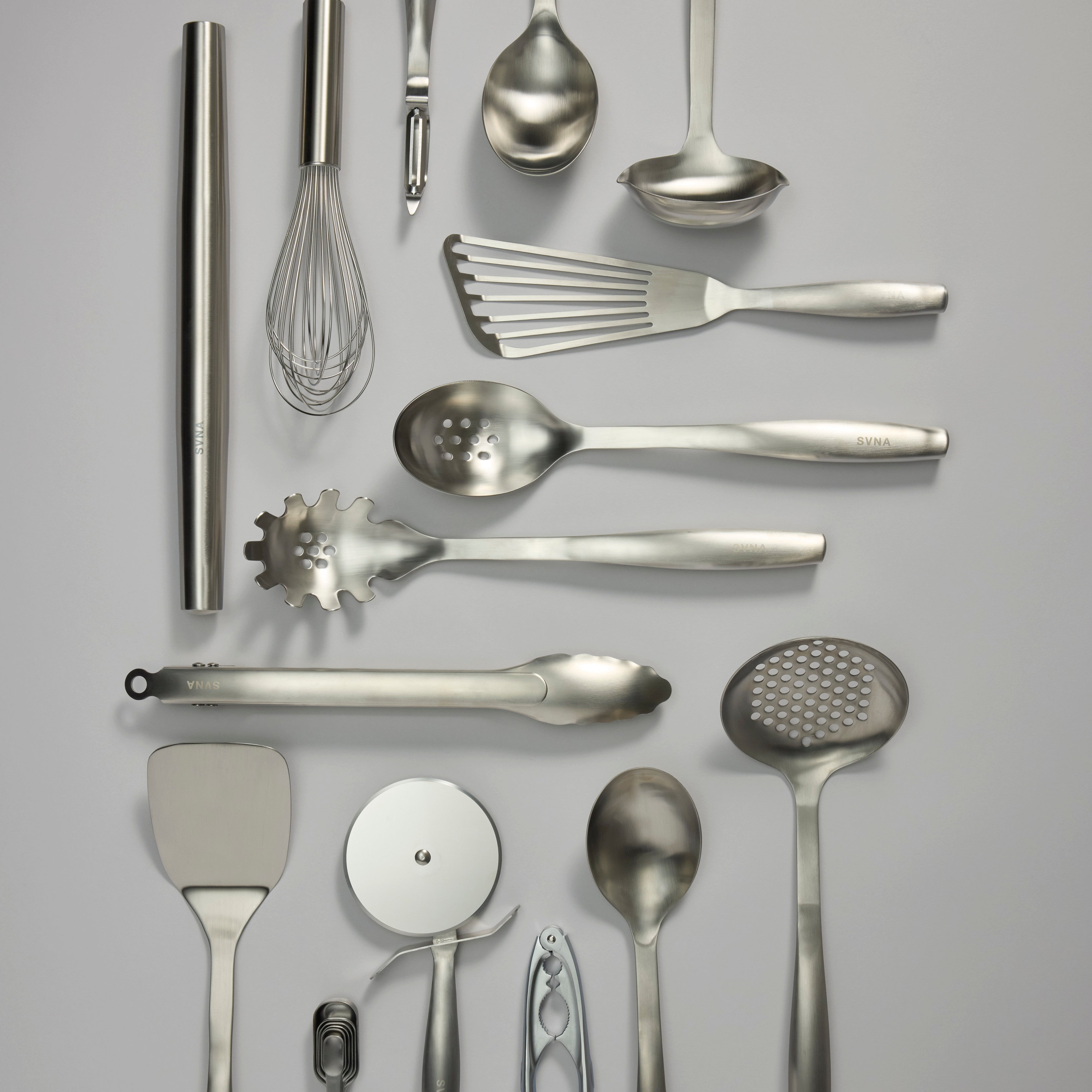 SVNA Premium Stainless Steel Solid Turner