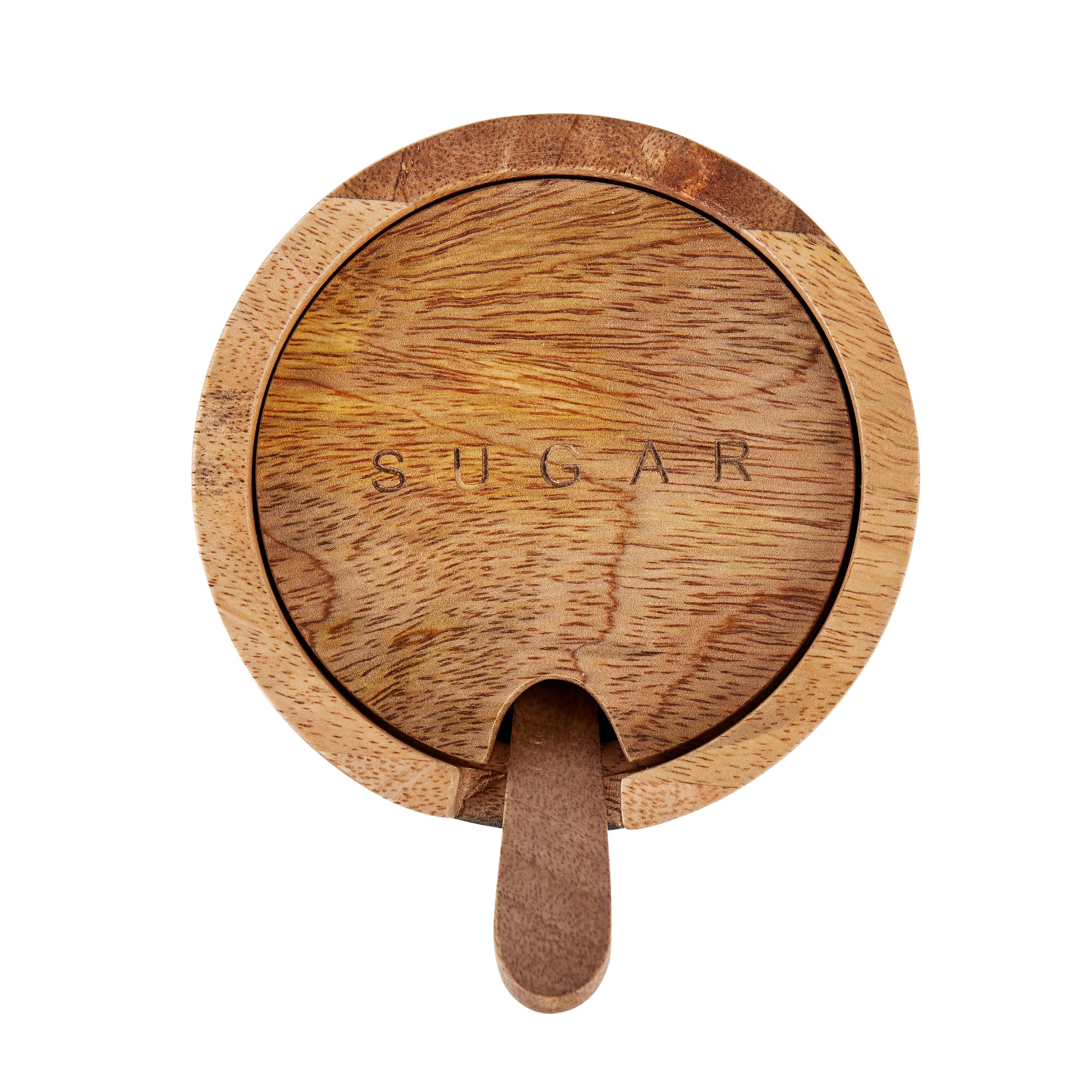 Academy James Sugar Bowl With Spoon Natural & Black