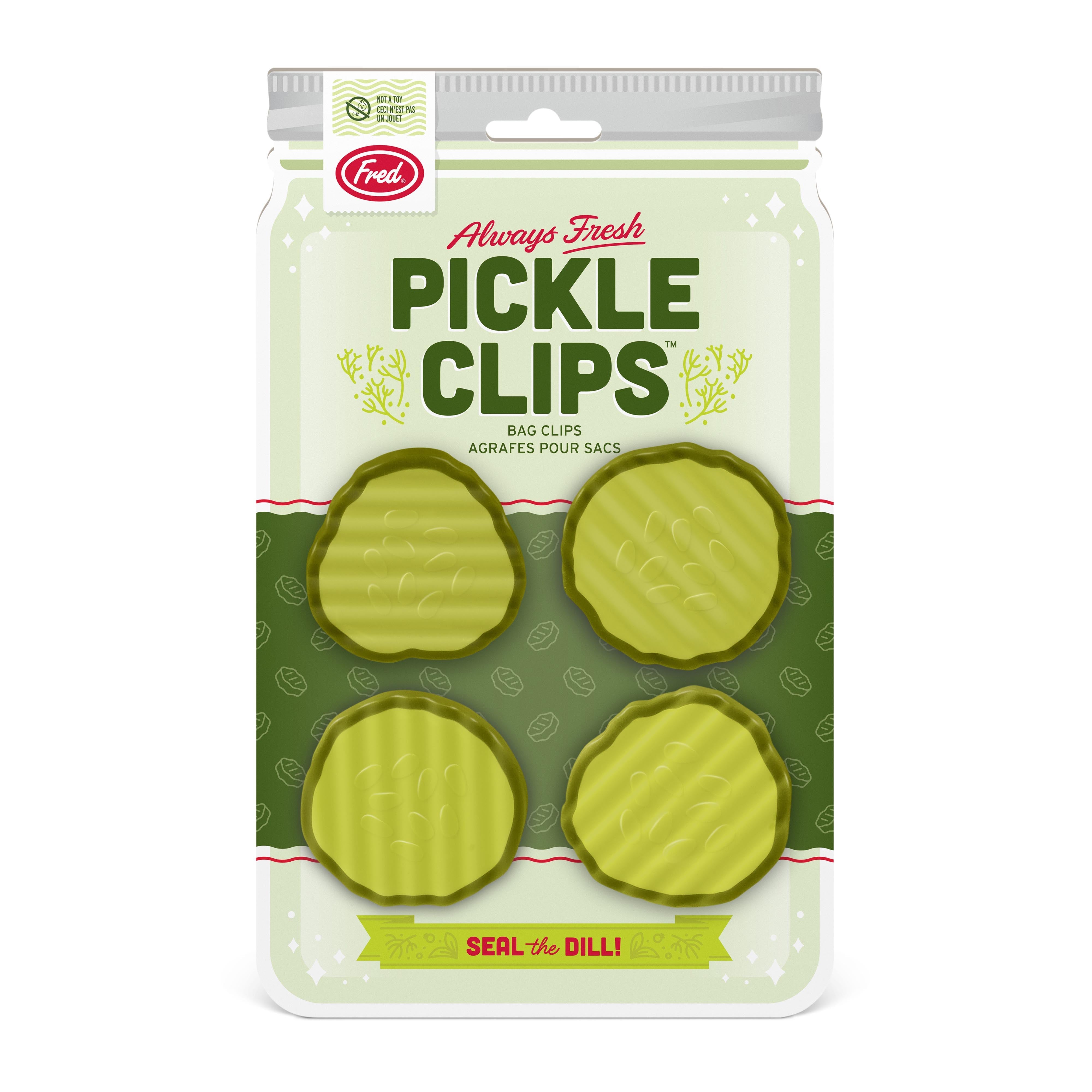 Fred Pickle Clips Bag Clips 4 Piece Set Green