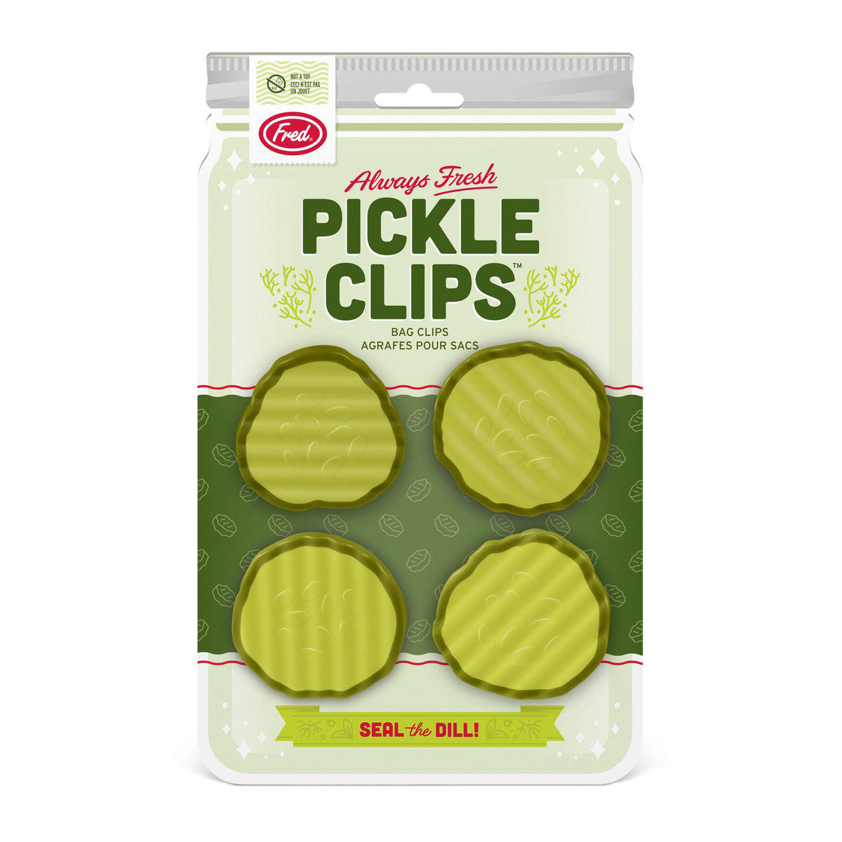 Fred Pickle Clips Bag Clips 4 Piece Set