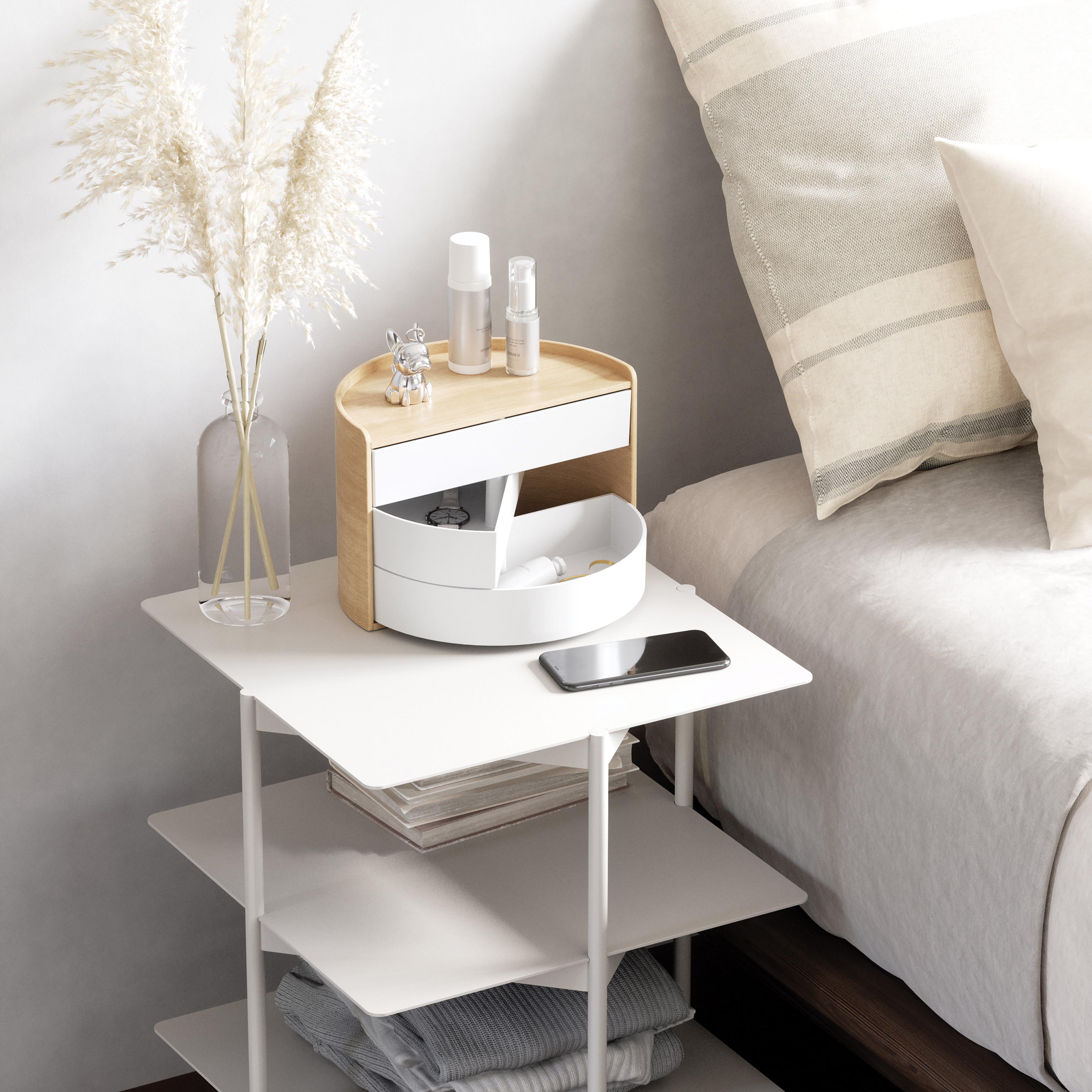 Umbra Moona Storage Box White & Natural