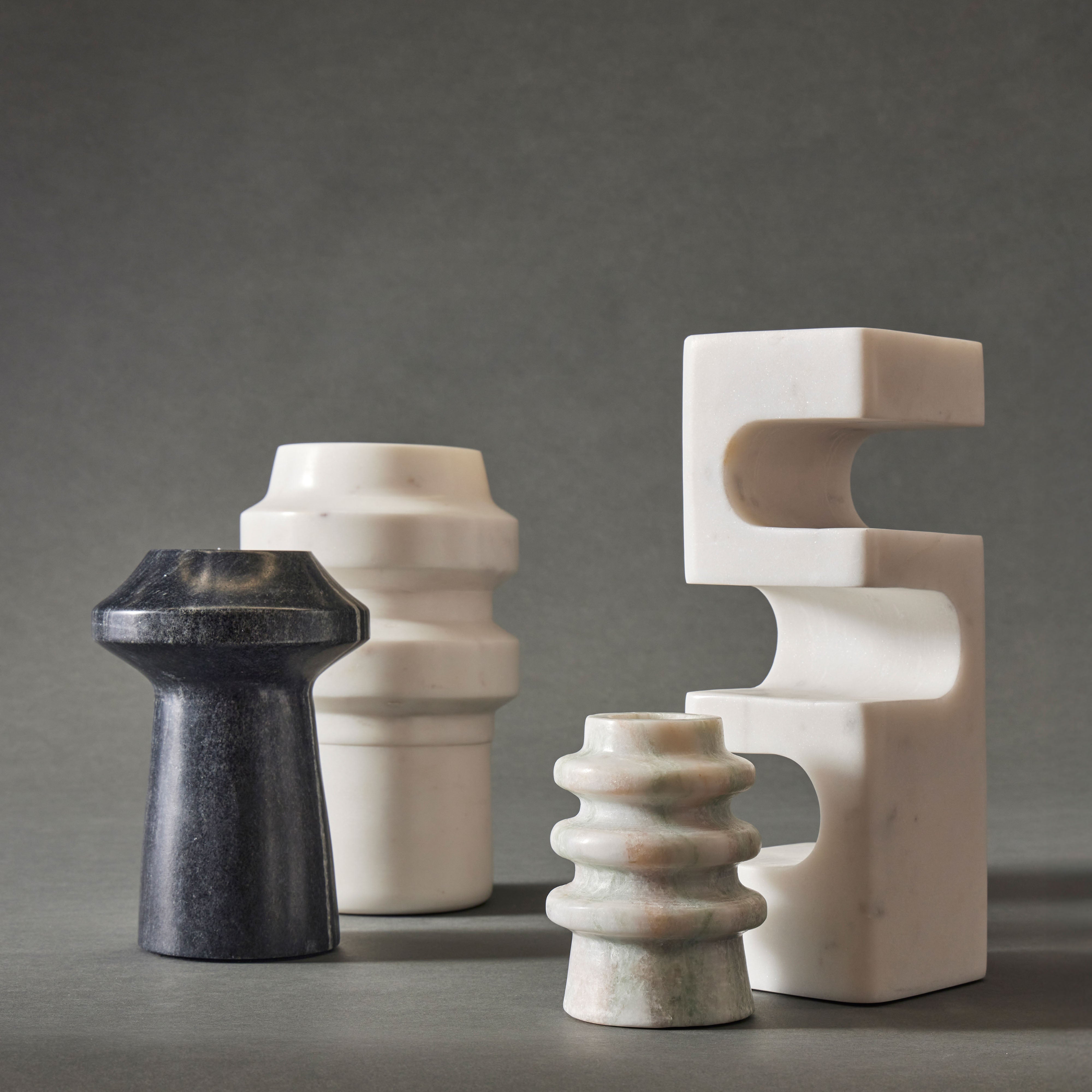 Grand Designs Eros Marble Sculpture White & Grey