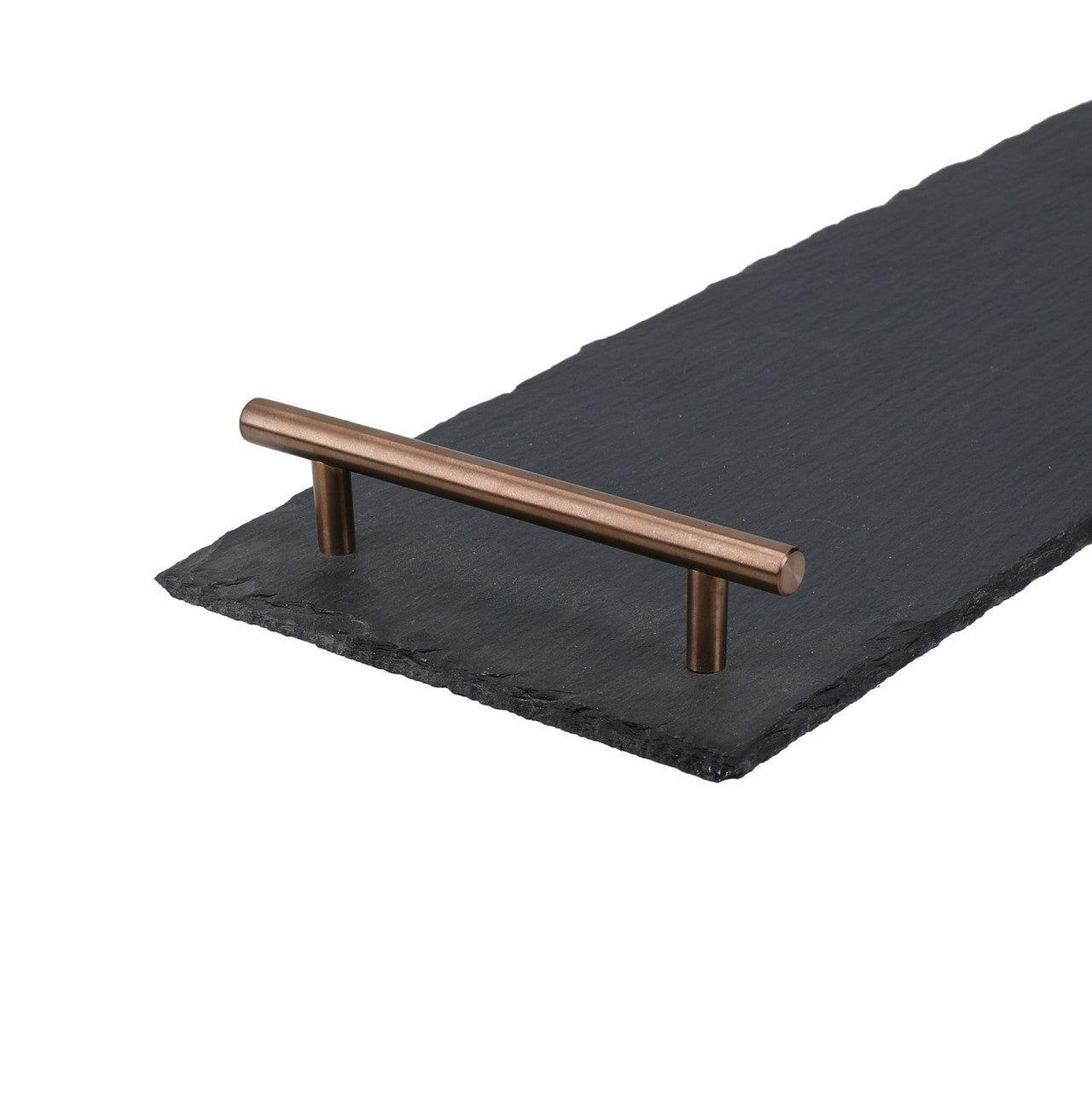 Artesà Slate Serving Platter with Copper Handles 60cm