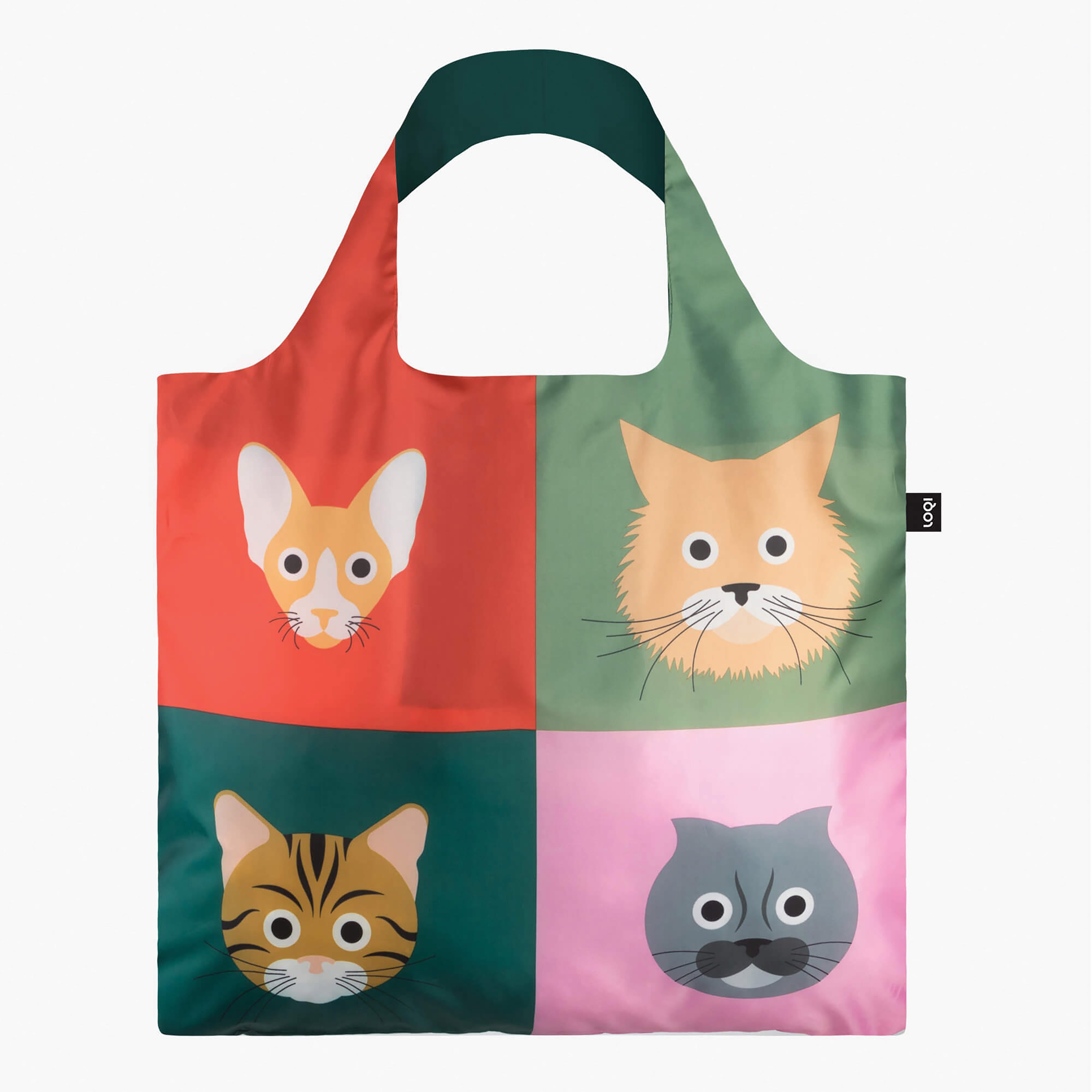 LOQI Stephen Cheetham Cats Tote Bag