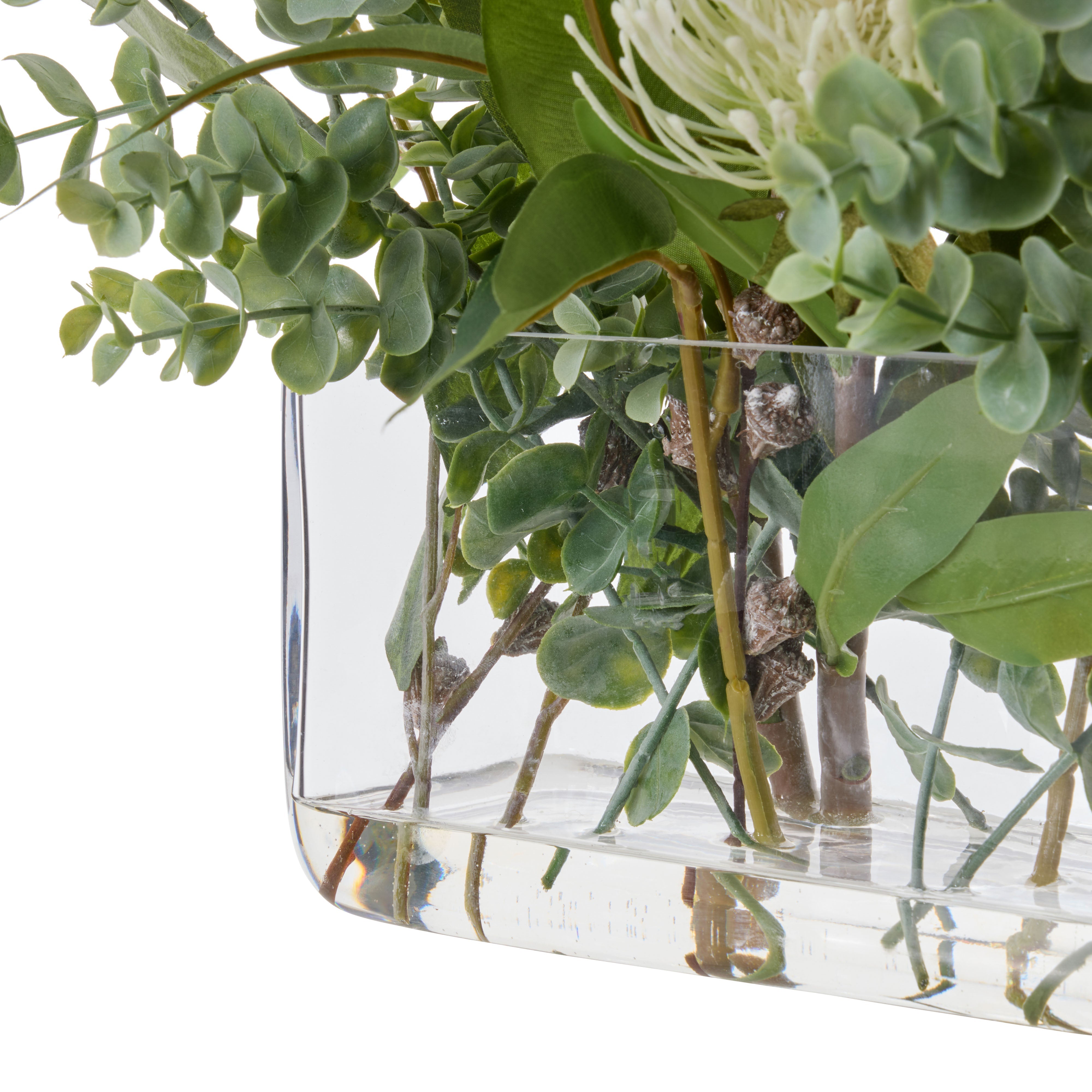 Rogue Pincushion Eucalyptus - Esme White & Green