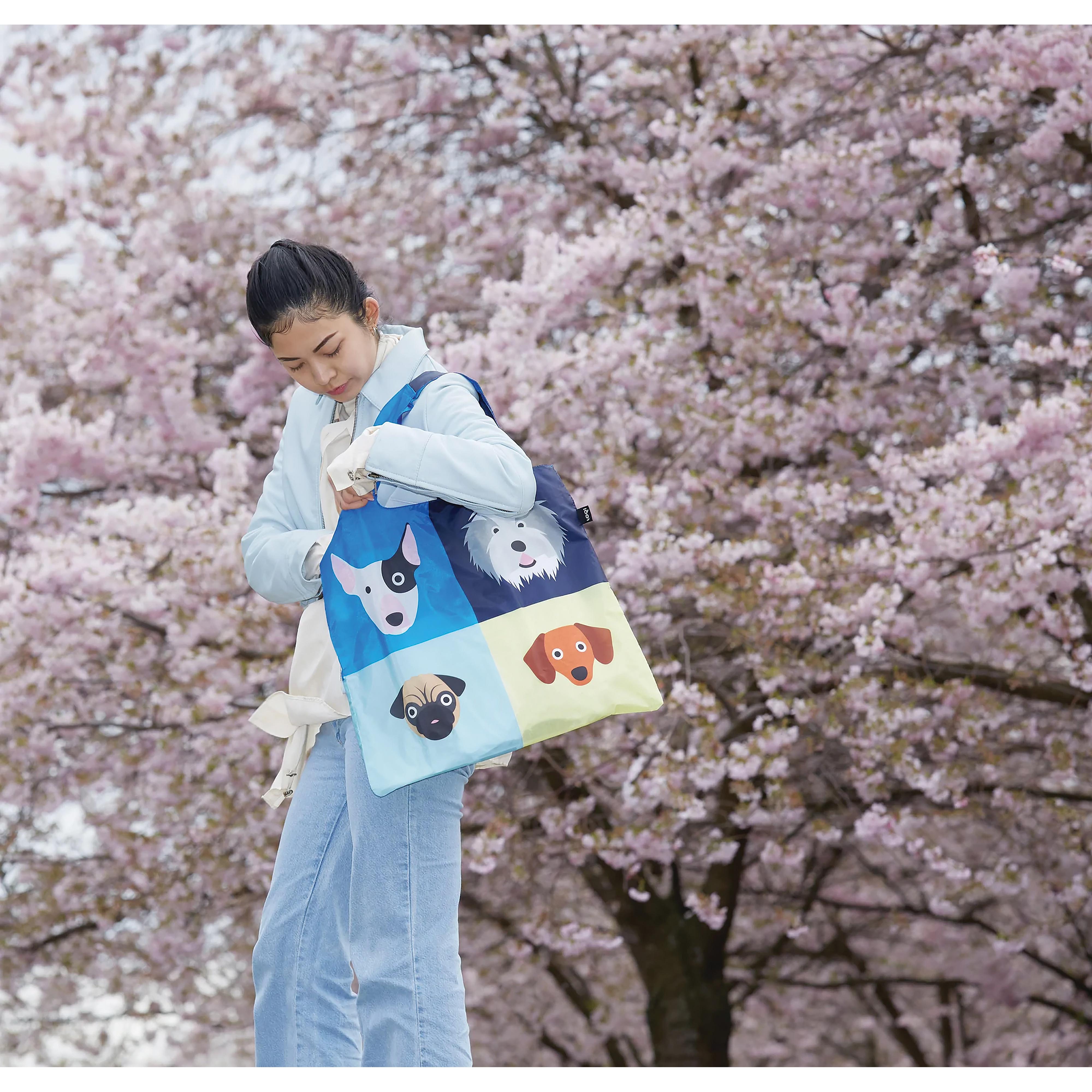 LOQI Stephen Cheetham Dogs Tote Bag