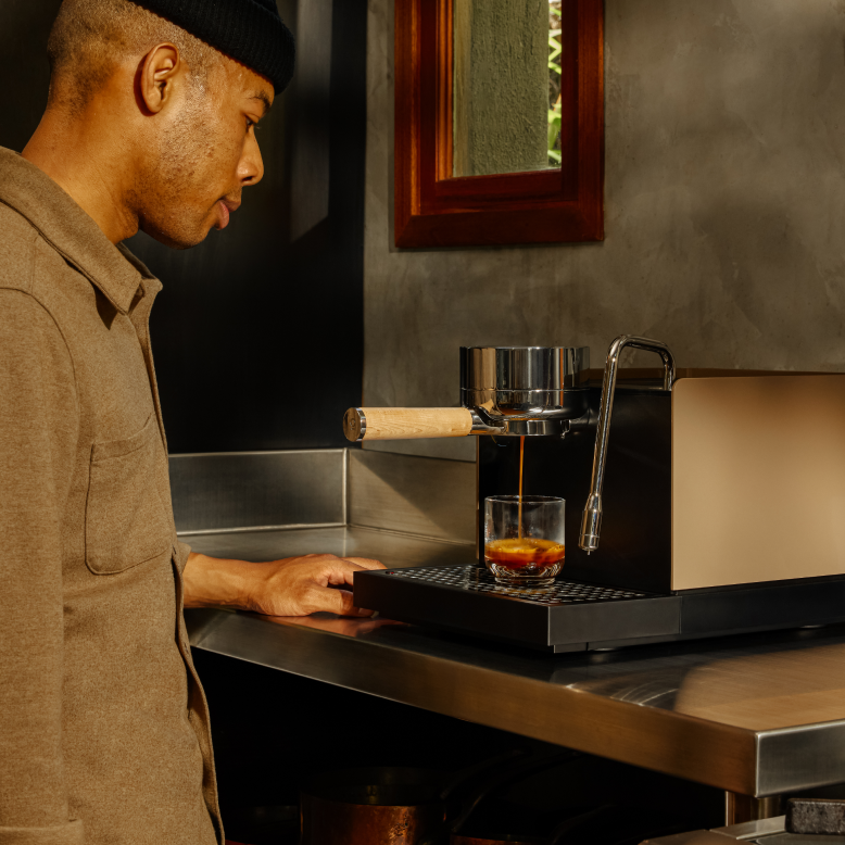 Fellow Espresso Series 1 Coffee Machine - Malted Chocolate with Maple