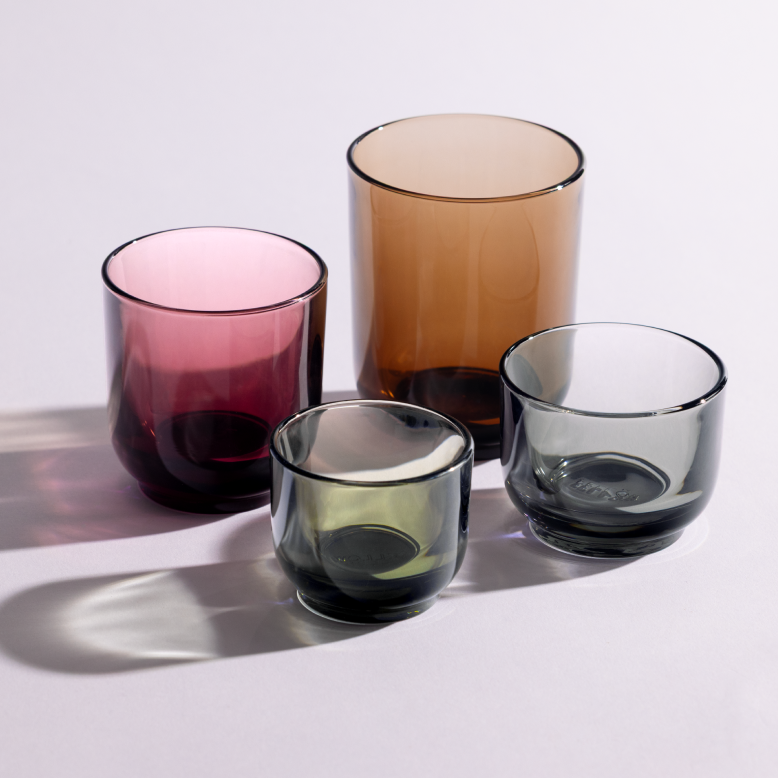 Fellow Pirch Cappuccino Glasses - Set of 2 (Smoke)