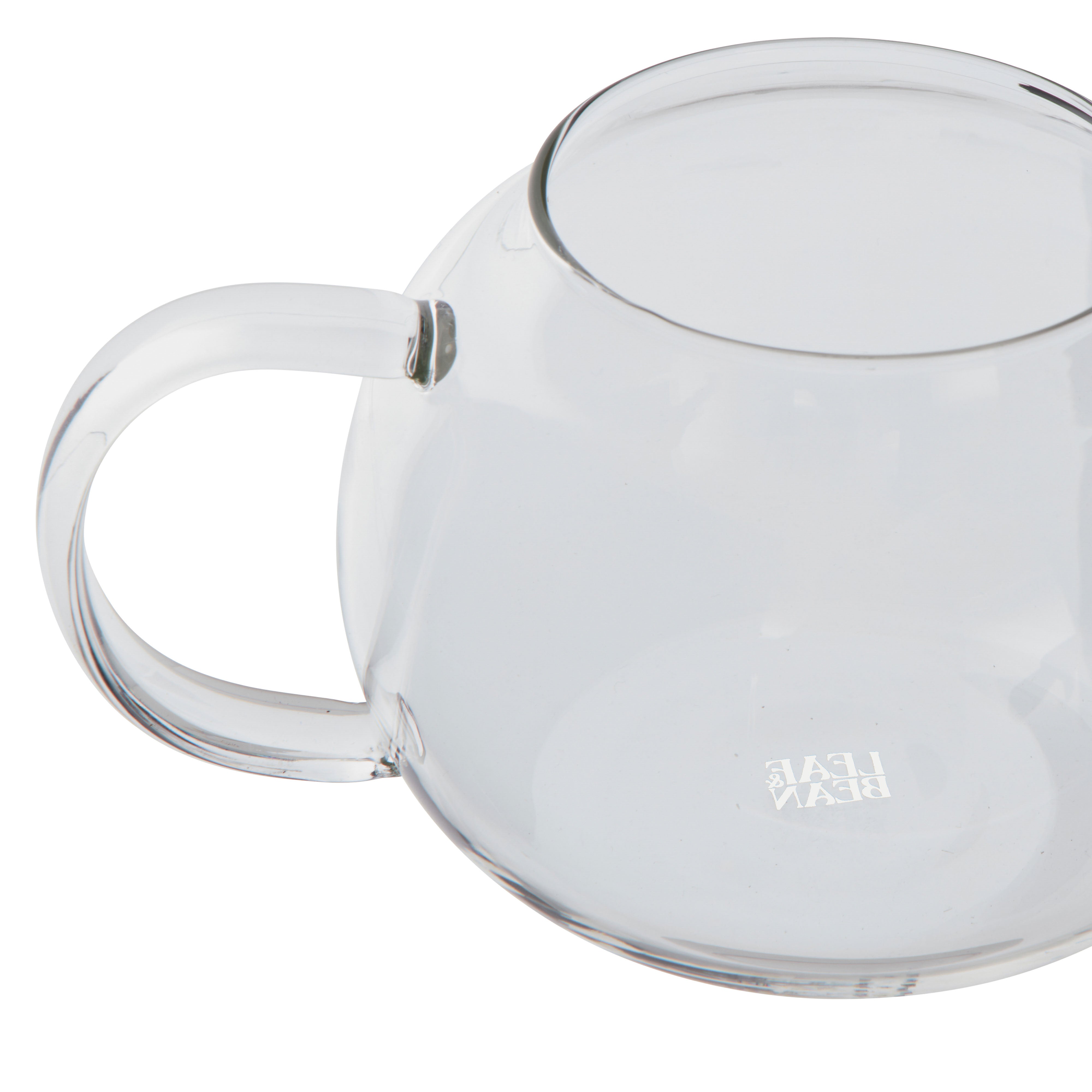 Leaf & Bean Glass Teapot with Infuser 5 Cup (1L) Stainless Steel