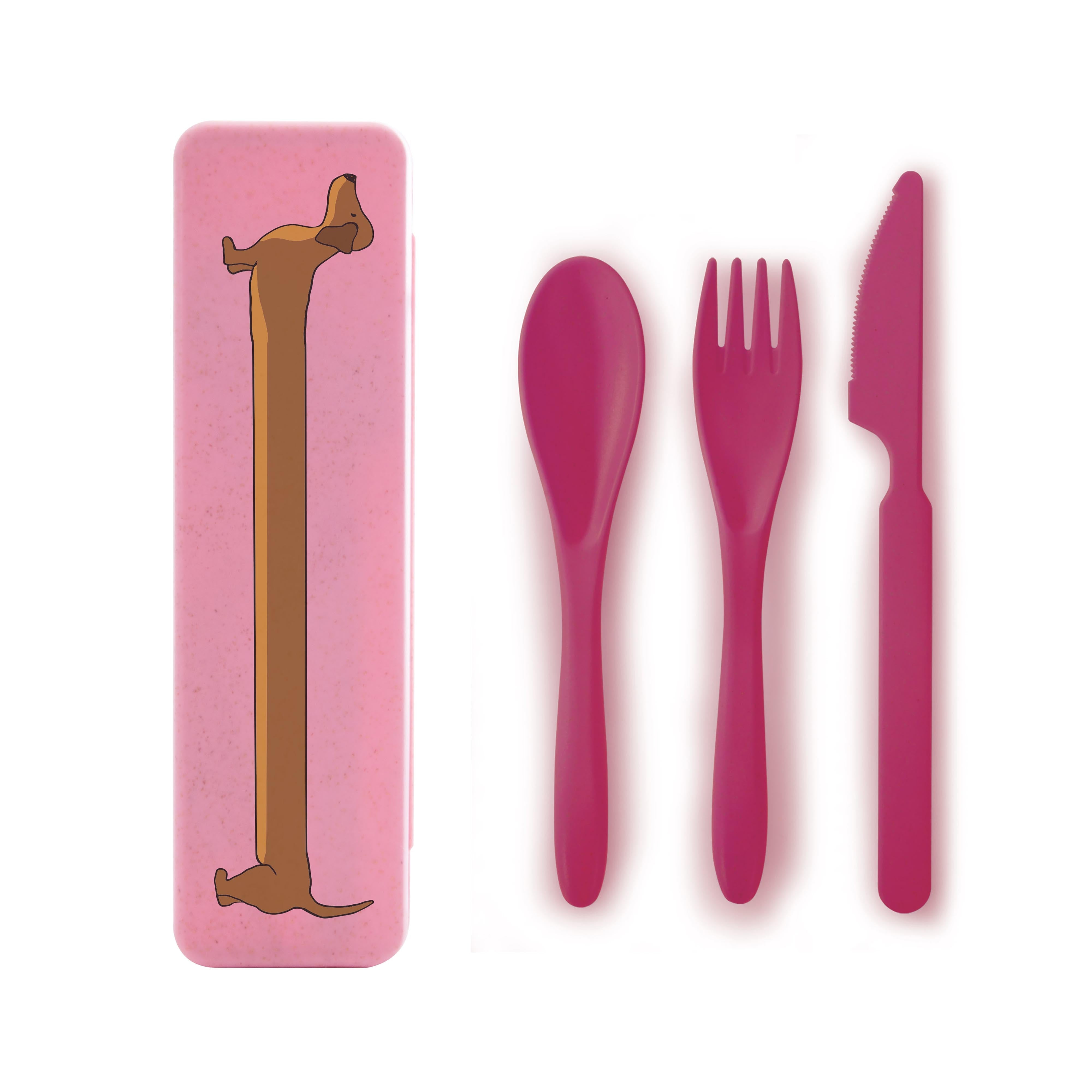 isGift The Dog Collective Wheat Straw Cutlery Assorted