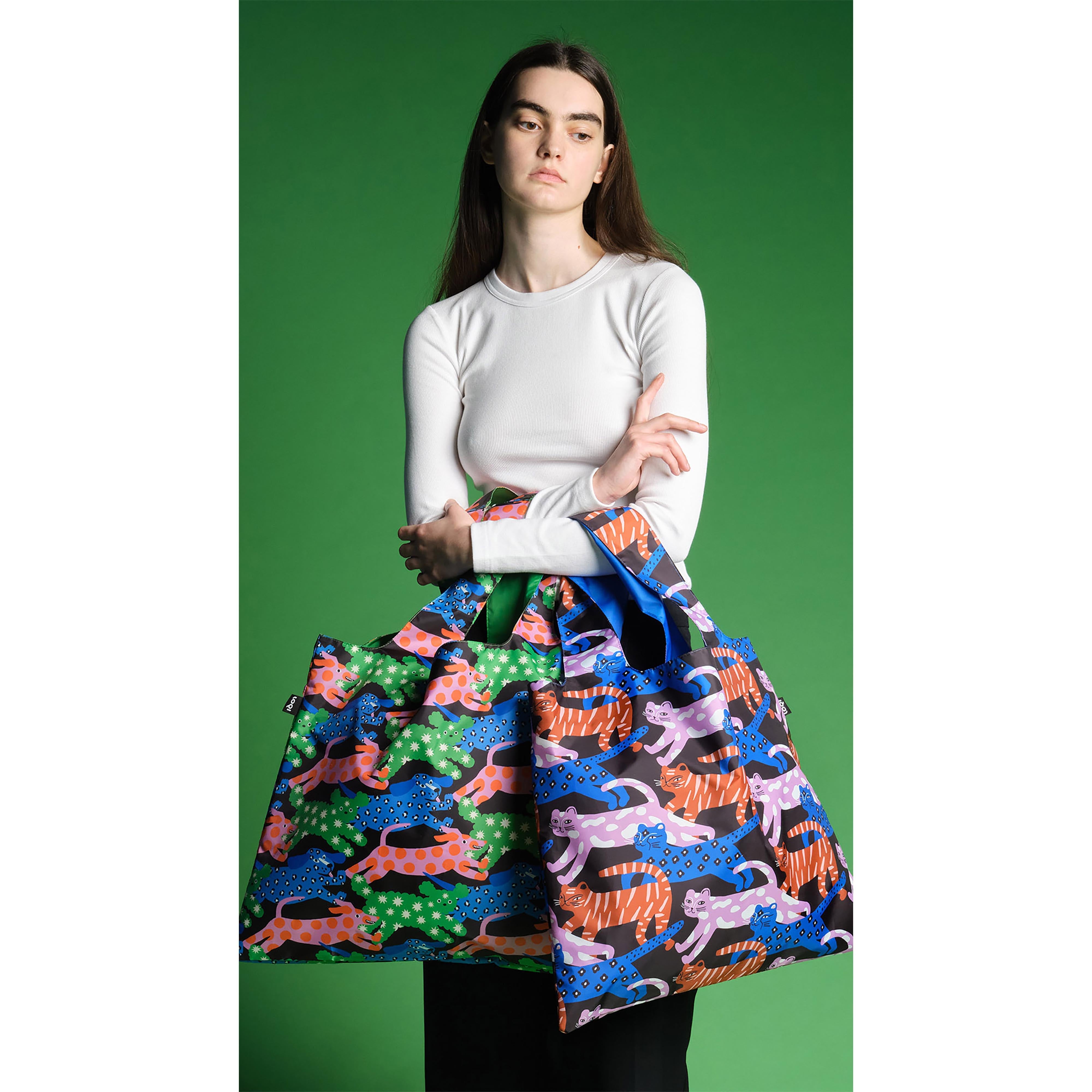 LOQI Glitter Power Cats Tote Bag