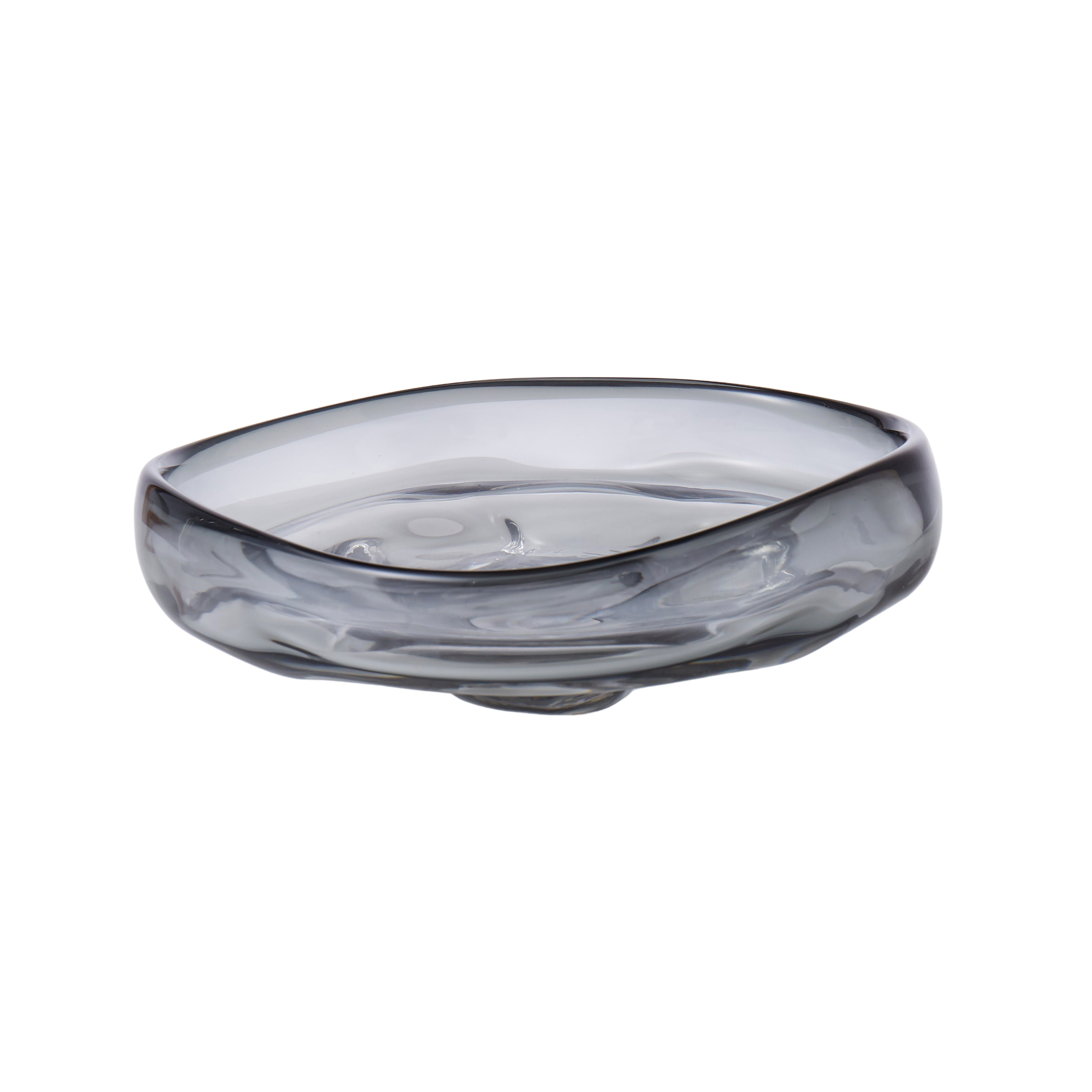 Grand Designs Organic Shape Shallow Bowl Small Smoke