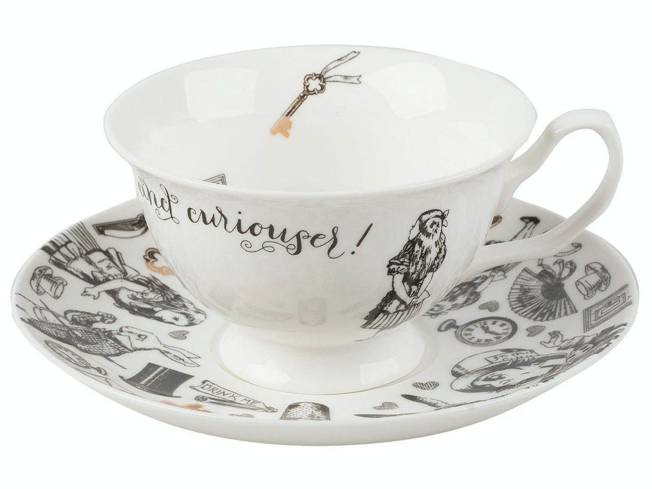 V&A Alice in Wonderland Cup & Saucer 210ml