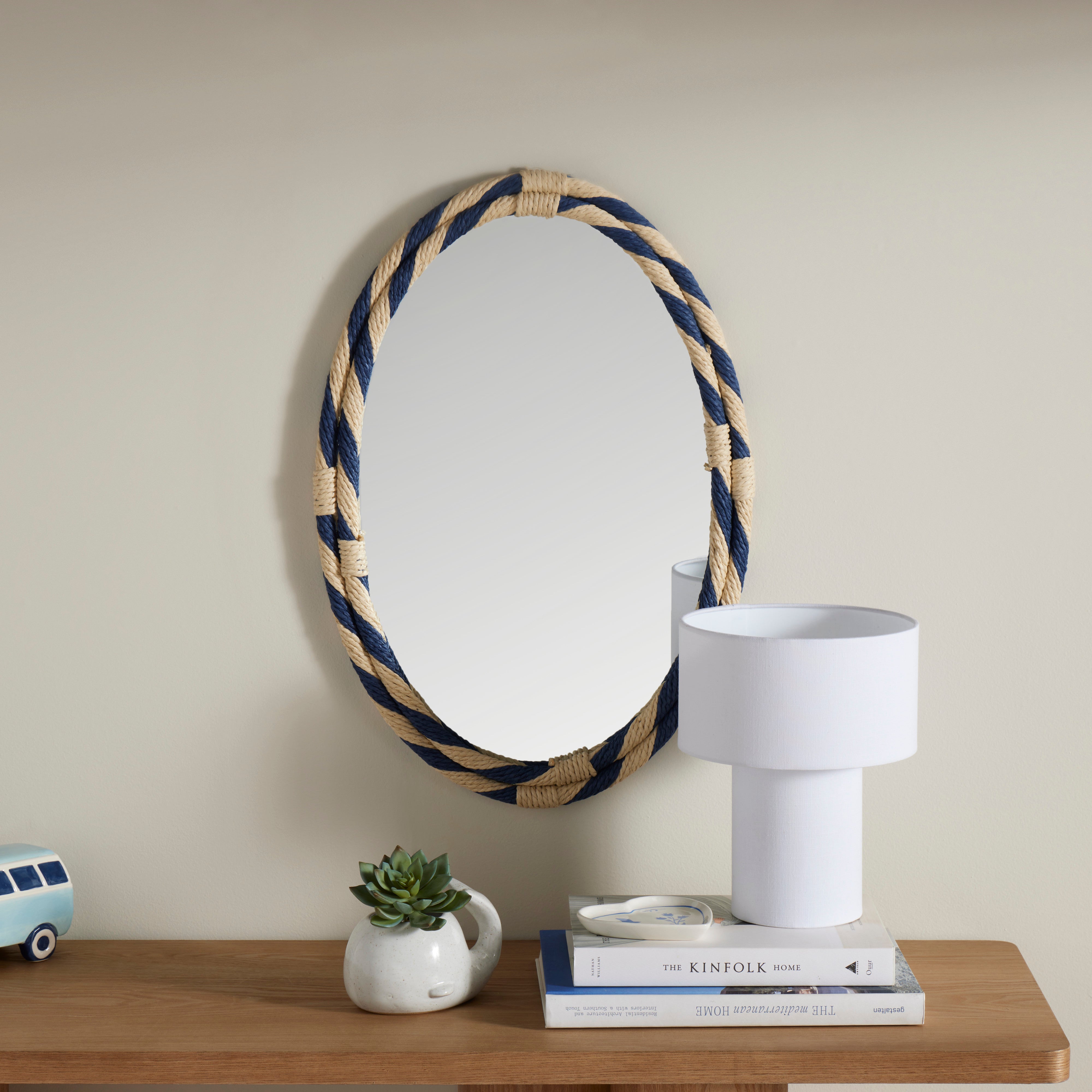Emporium Hendrix Fabric Table Lamp White