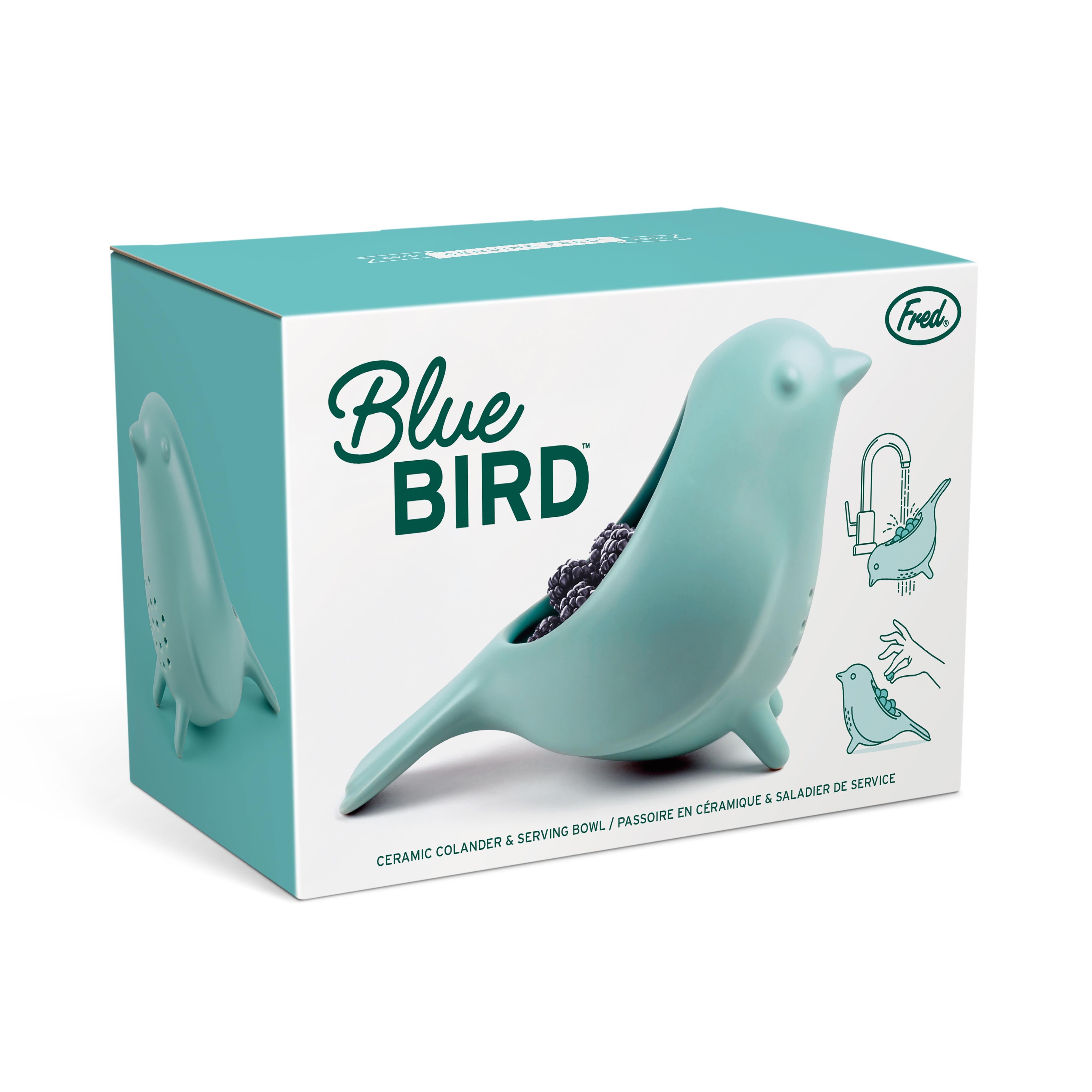 Fred Blue Bird Colander Blue