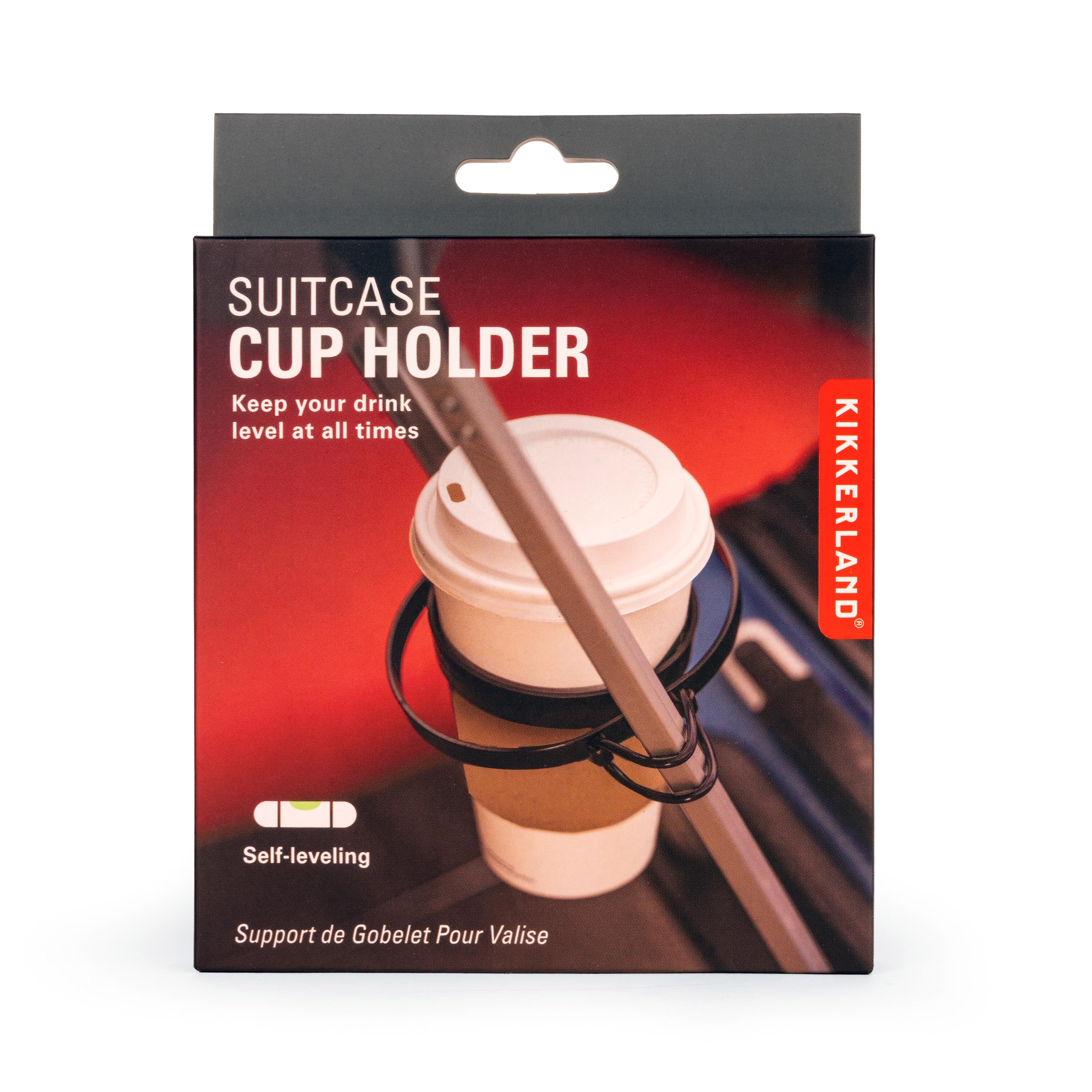 Kikkerland Suitcase Cup Holder Black