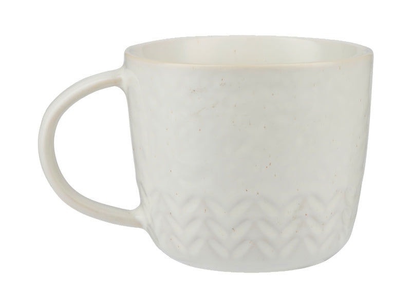 Maxwell & Williams The Mug Club Nordic Mug Chevron Waves White 400ml