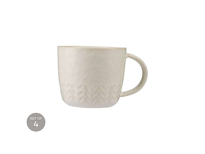 Maxwell & Williams The Mug Club Nordic Mug Chevron Waves White 400ml