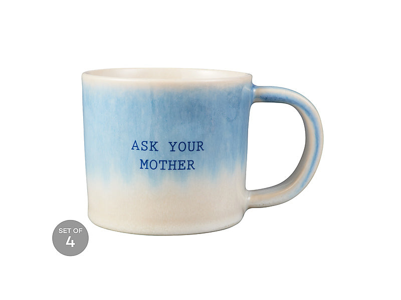 Maxwell & Williams The Mug Club Quotes Mug Ask Your Mother Blue 350ml