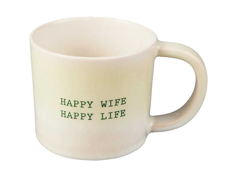 Maxwell & Williams The Mug Club Quotes Mug Happy Wife Happy Life Green 350ml