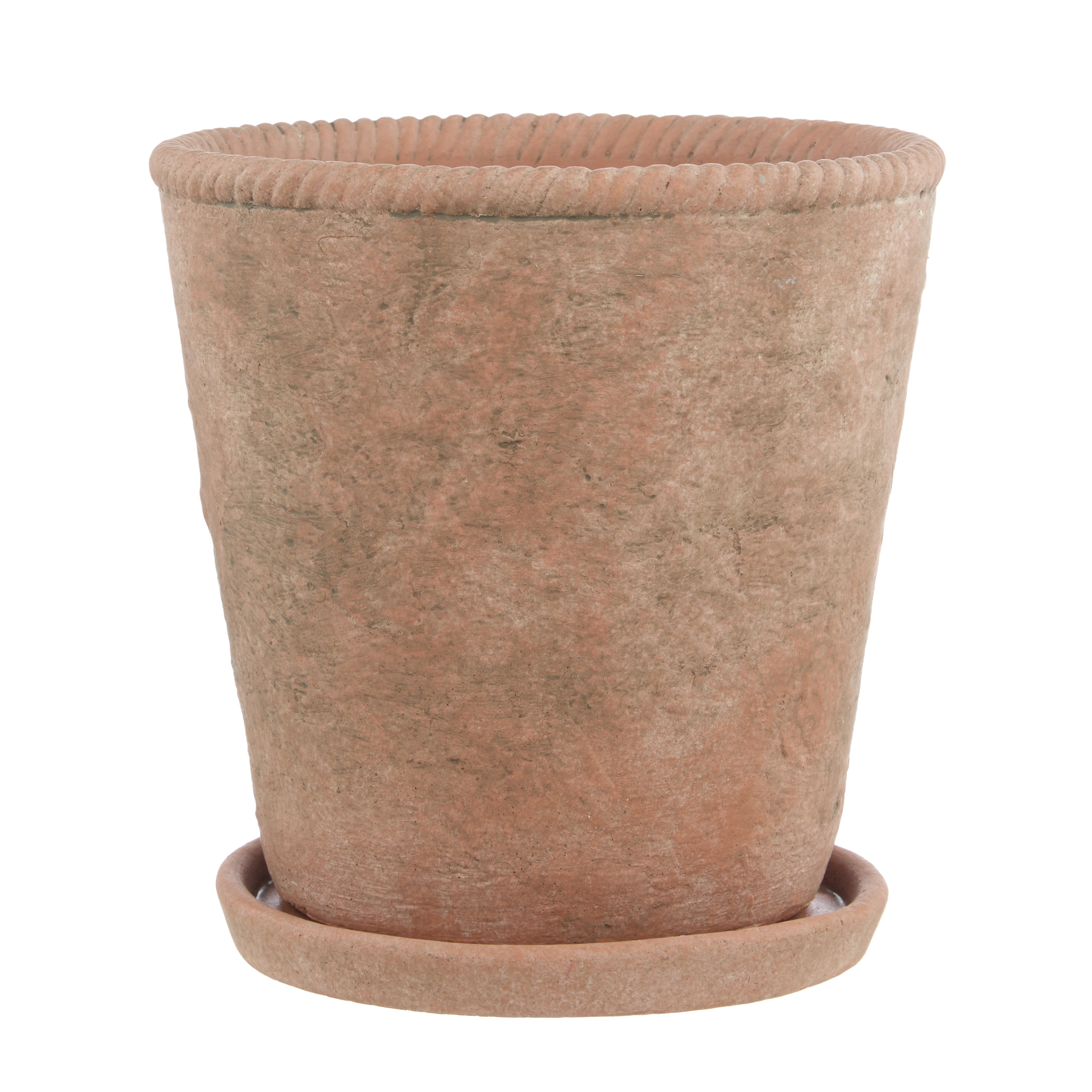 Rogue Chinon Round Pot With Saucer Large
