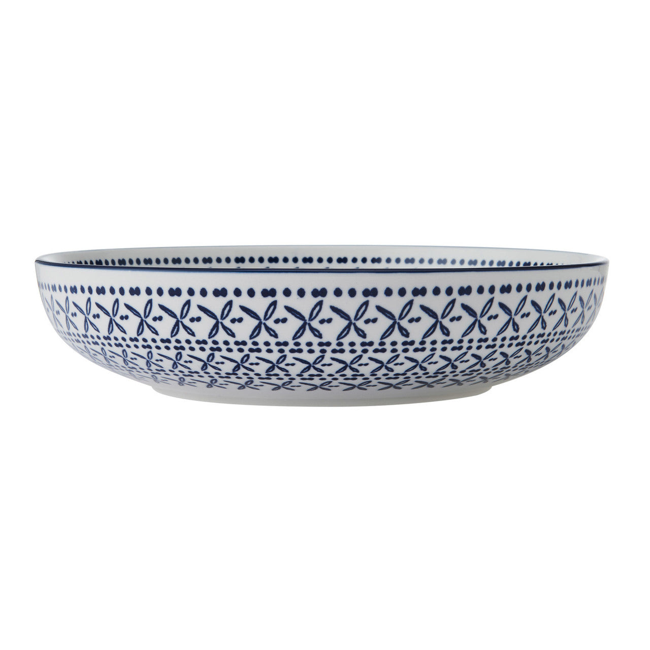 Mikasa Glazed Stoneware Coupe Bowl 21cm (Blue Mediterranean)