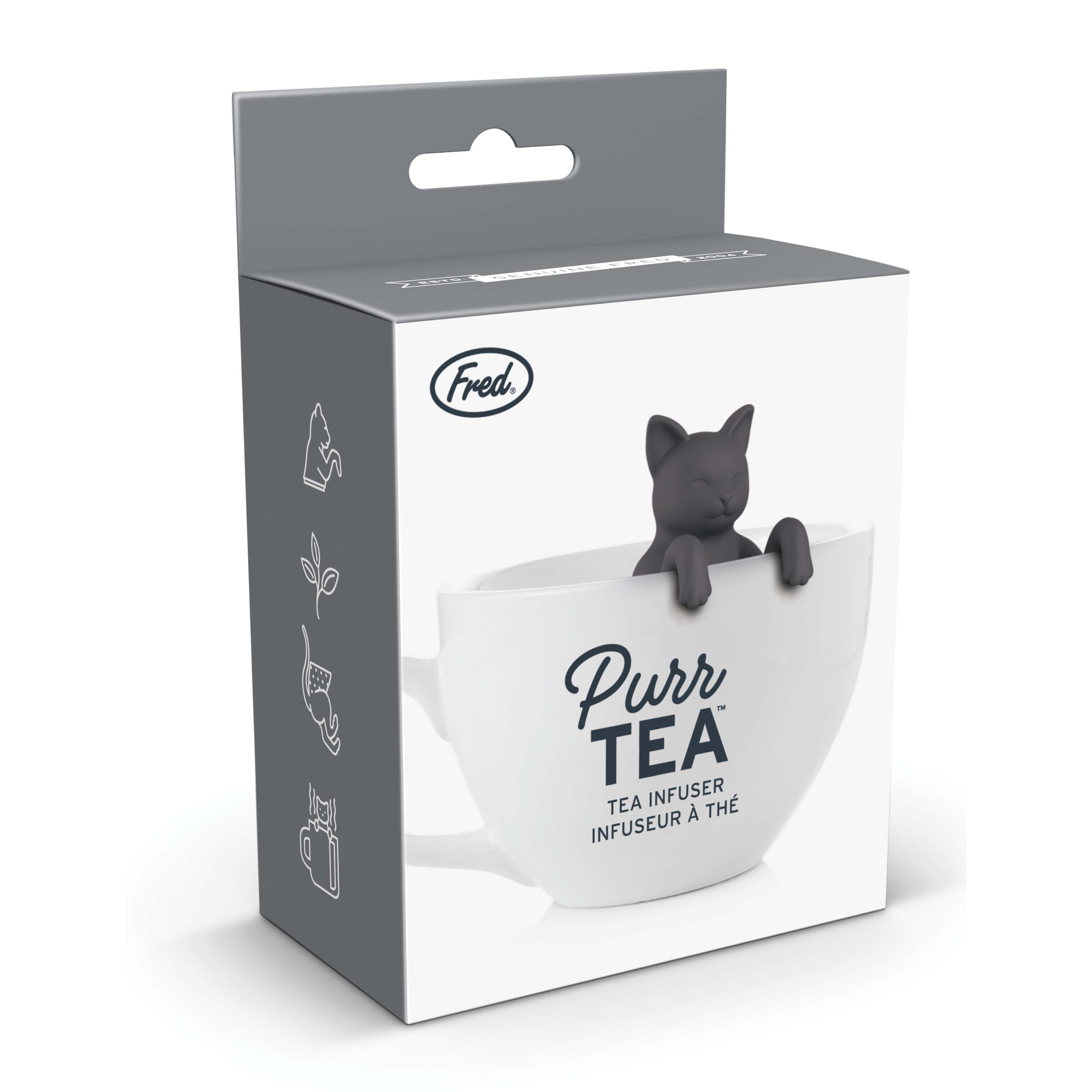 Fred Purr Tea Cat Tea Infuser Black