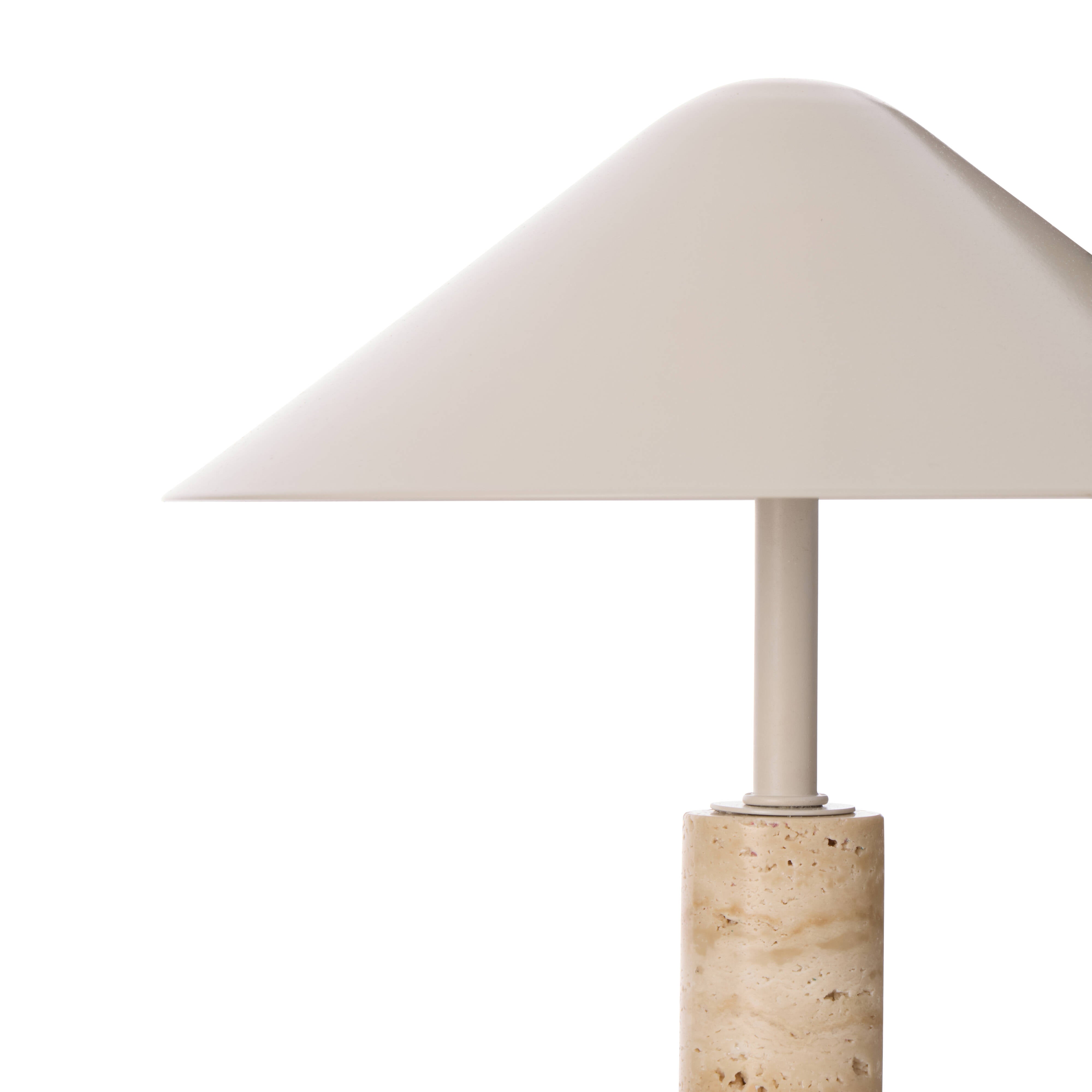 Amalfi Quinn LED Table Lamp Ivory & Natural