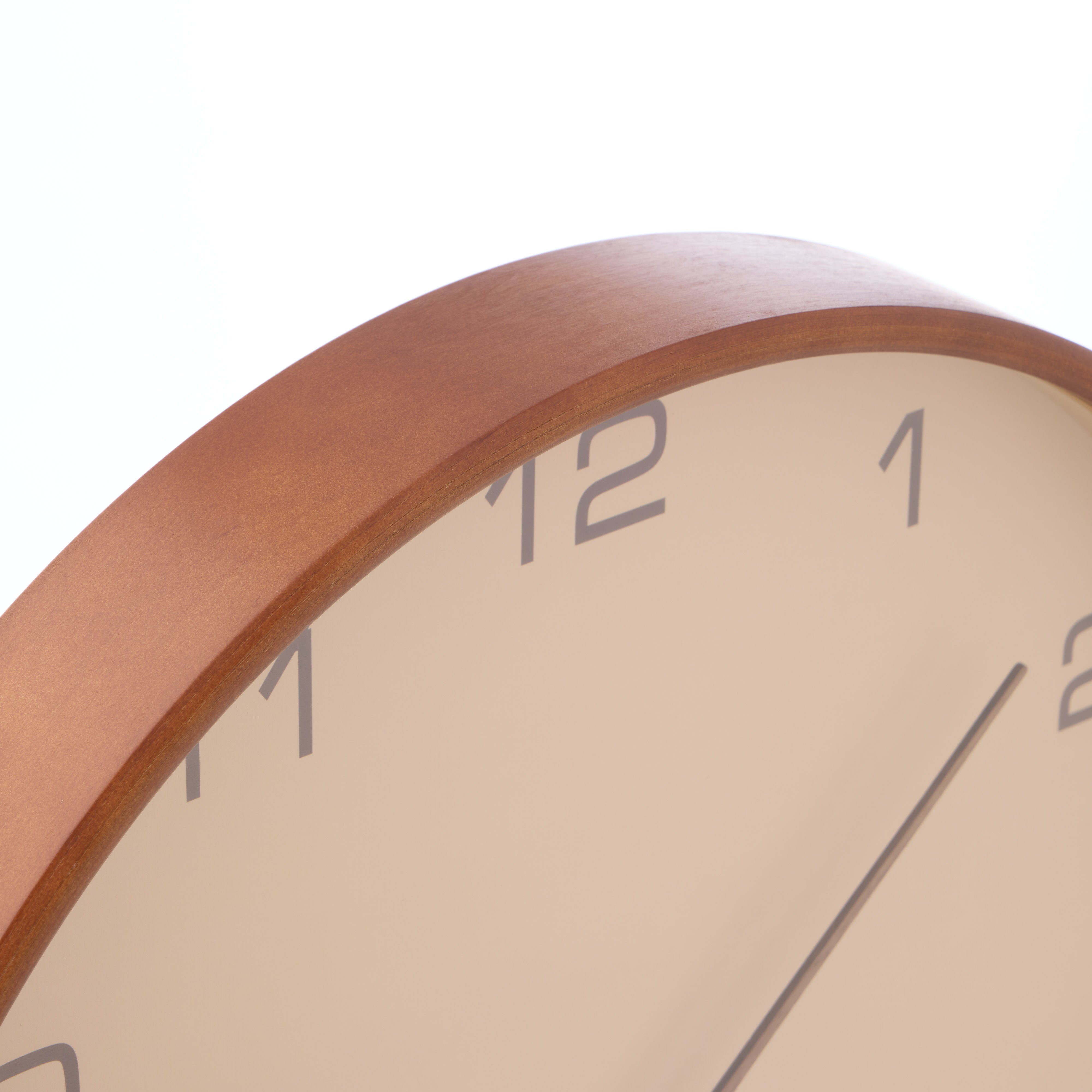 Karlsson Acento Wall Clock Sand & Walnut