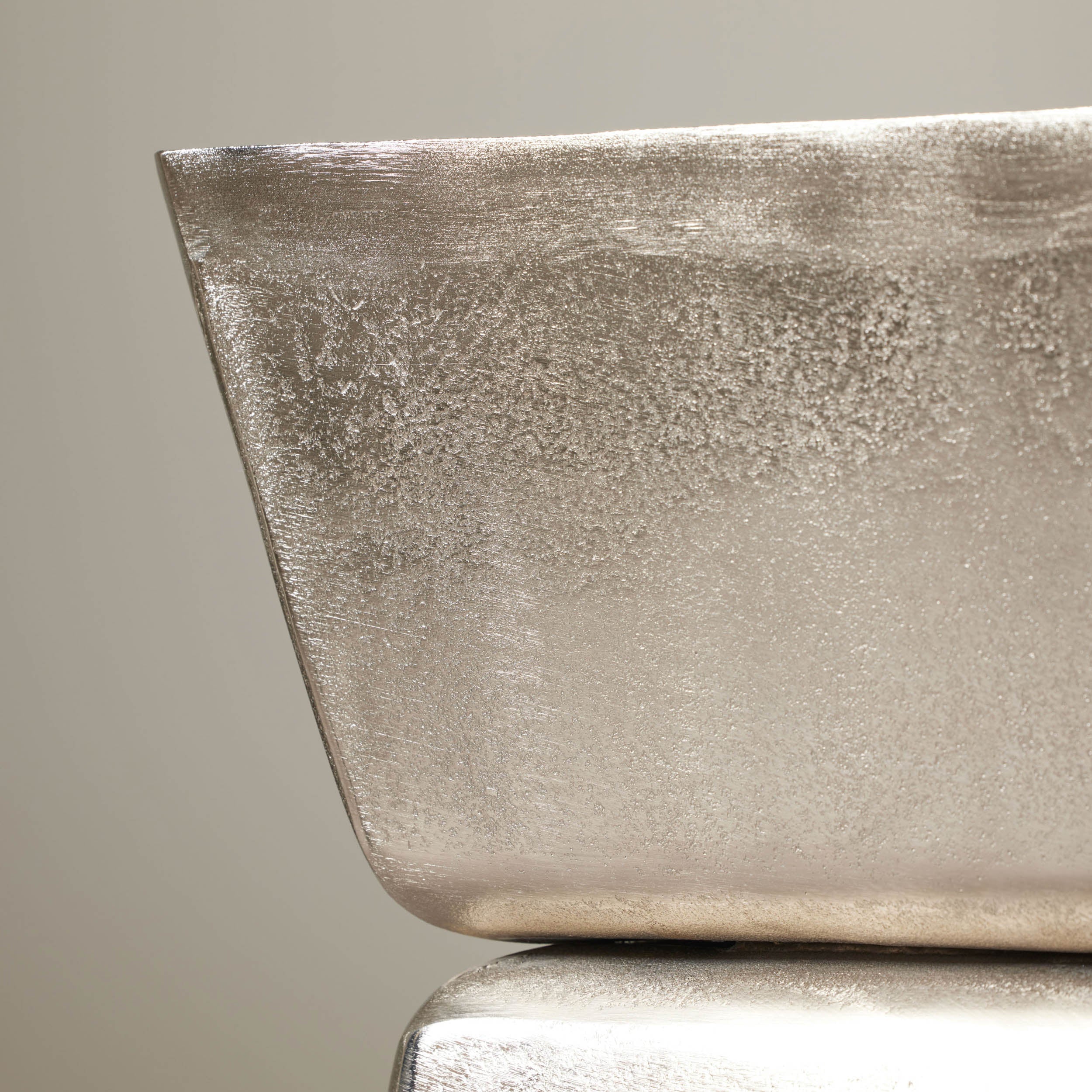 Grand Designs Zalen Side Table Raw Nickel