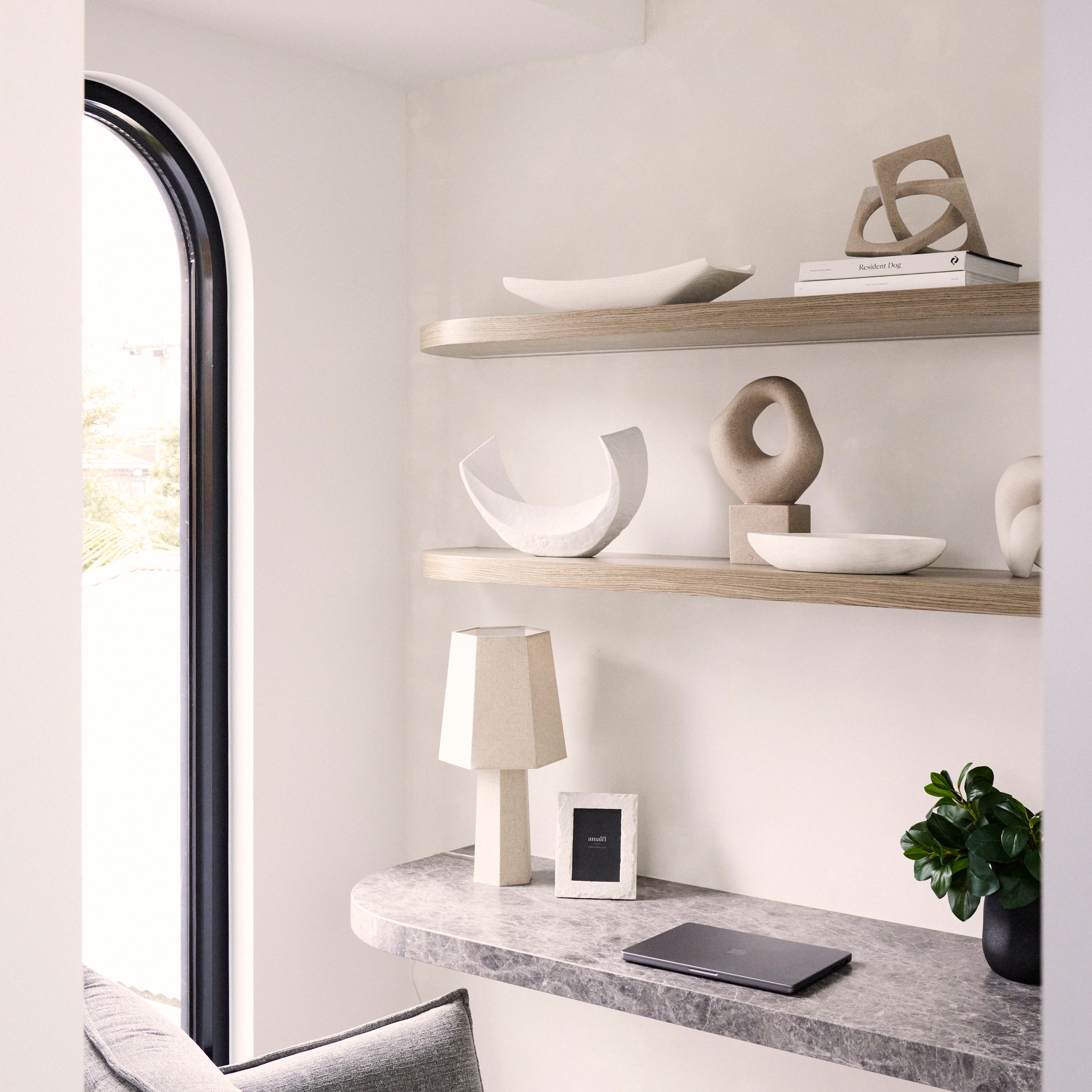 Amalfi Picton Timber Rectangular Tray White