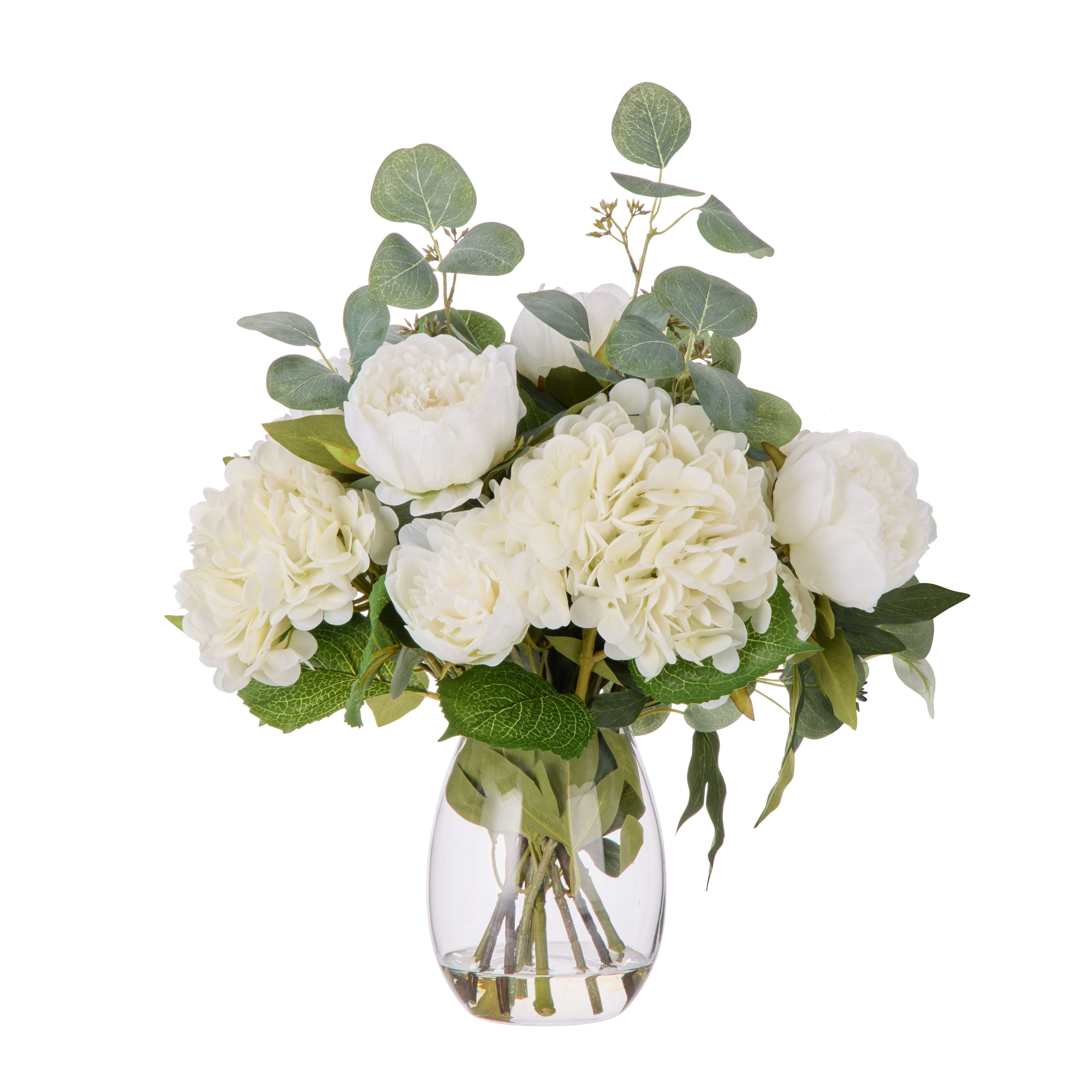Rogue Hydrangeas Peony Native - Claire White & Grey Green