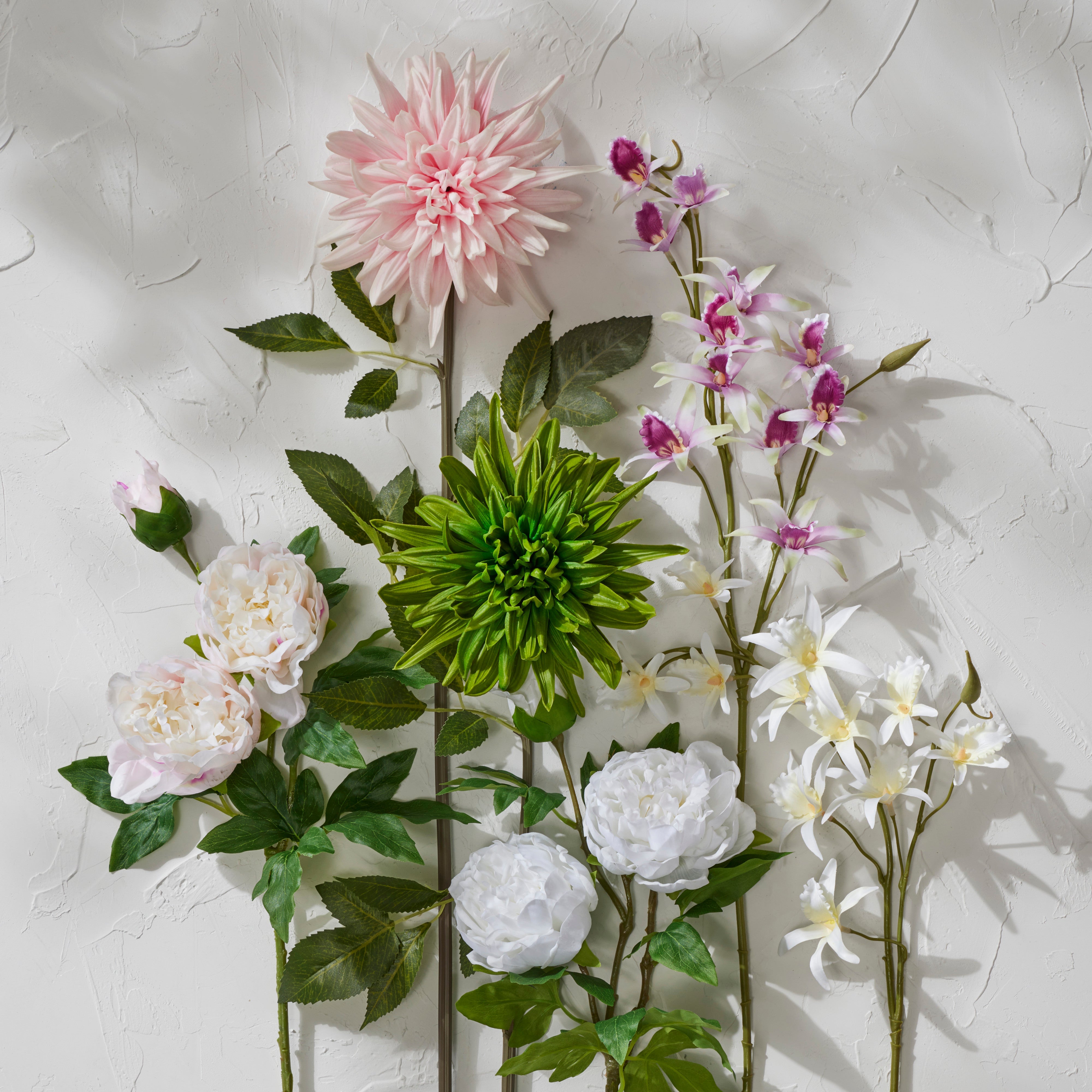Rogue Peony Spray Real Touch White & Pink