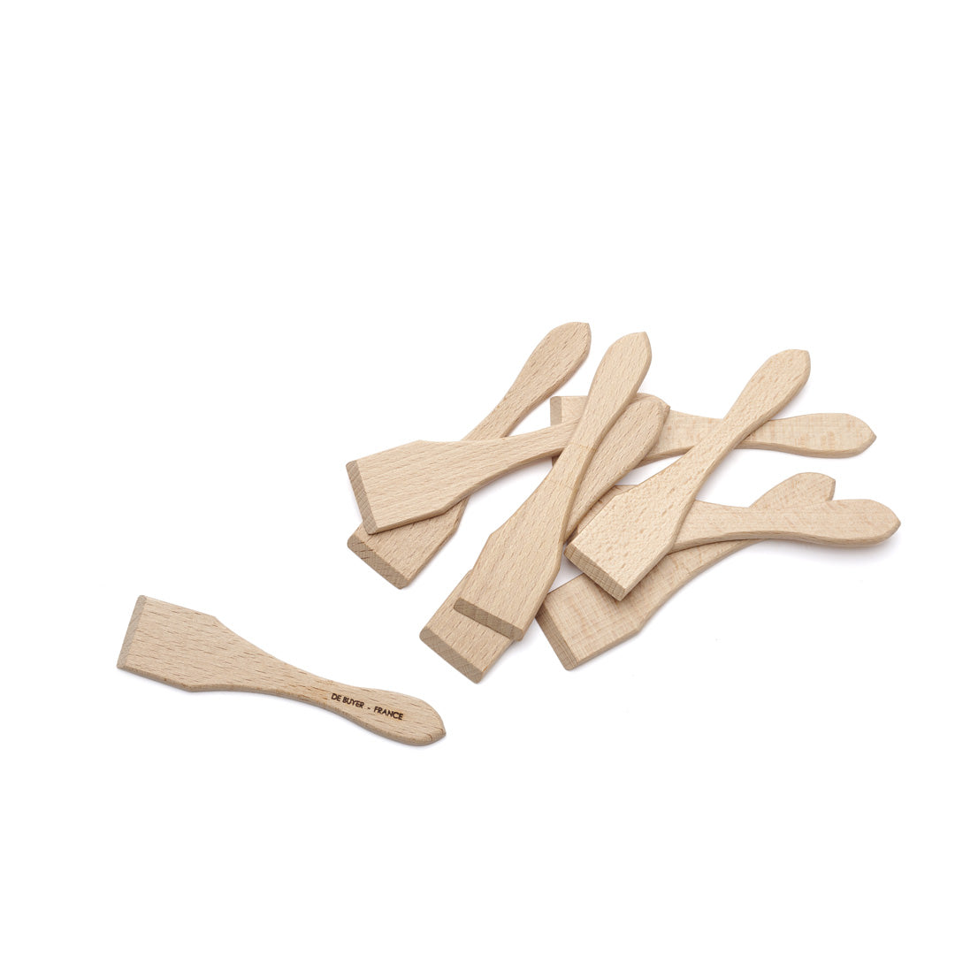 de Buyer B Bois Mini Raclette Spatula 10 Piece Set