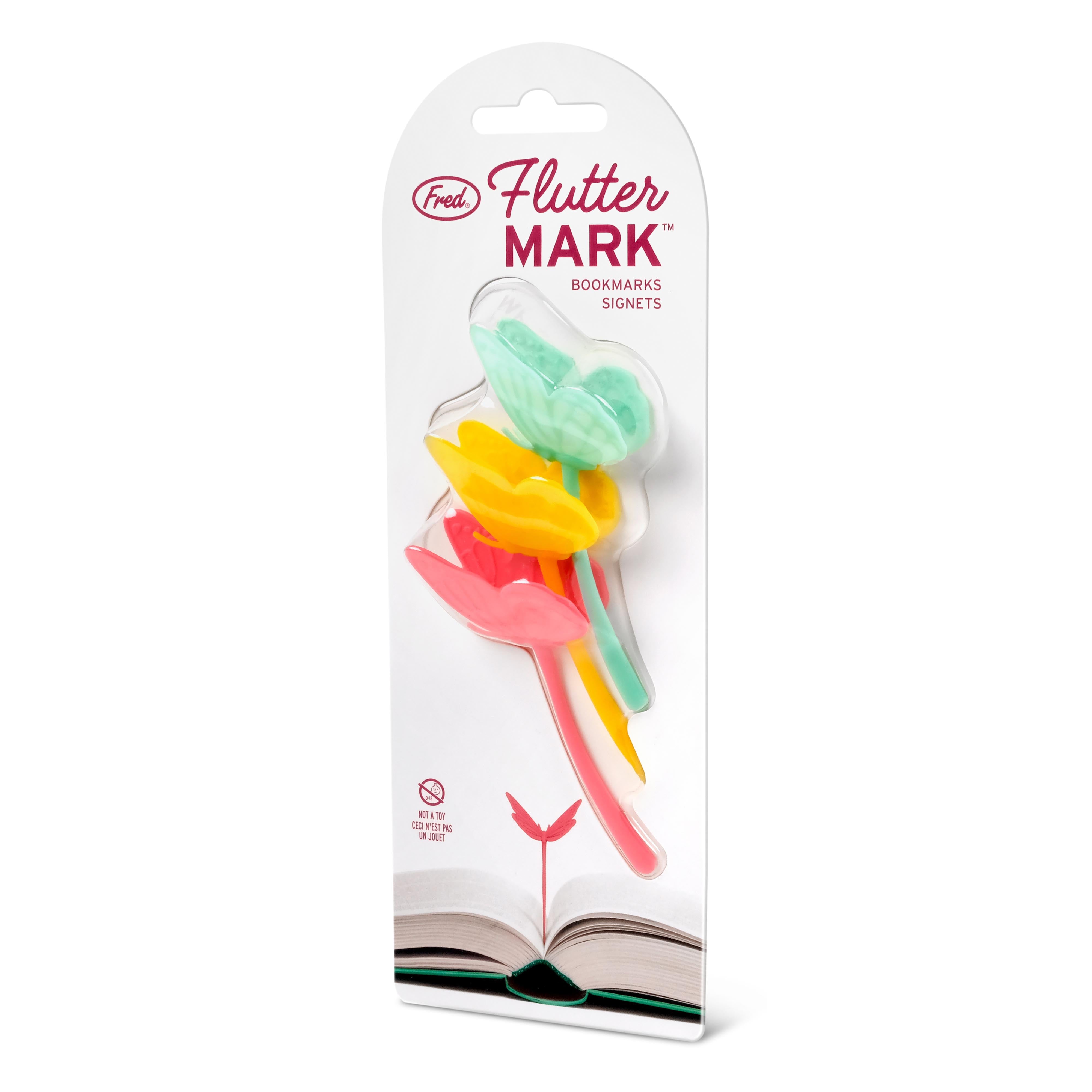 Fred Fluttermark Bookmarks 3 Piece Set Multi-Coloured