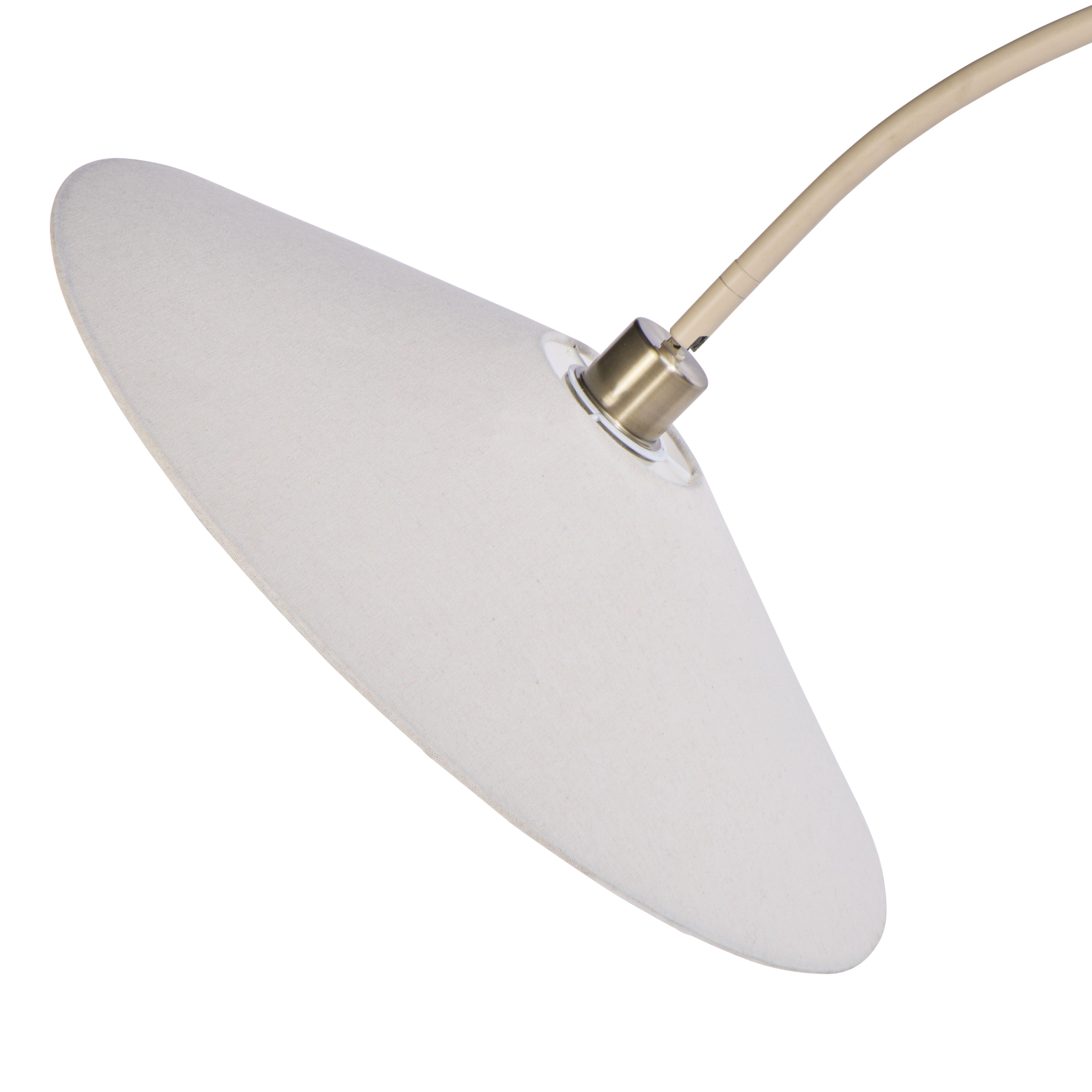 Amalfi Serra Floor Lamp Beige & Antique Brass
