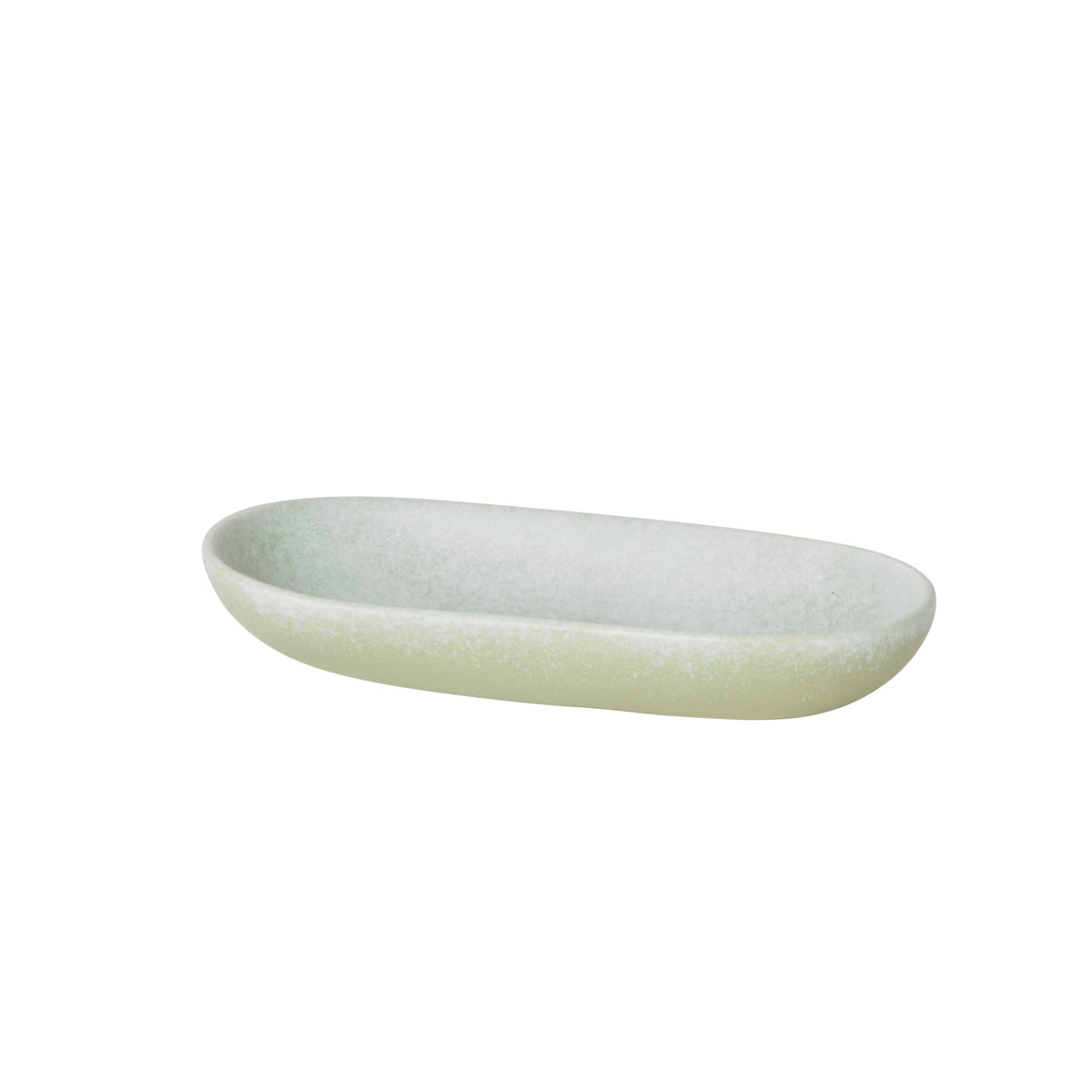 Davis & Waddell Greta Porcelain Oval Serving Plate Small Mint Green