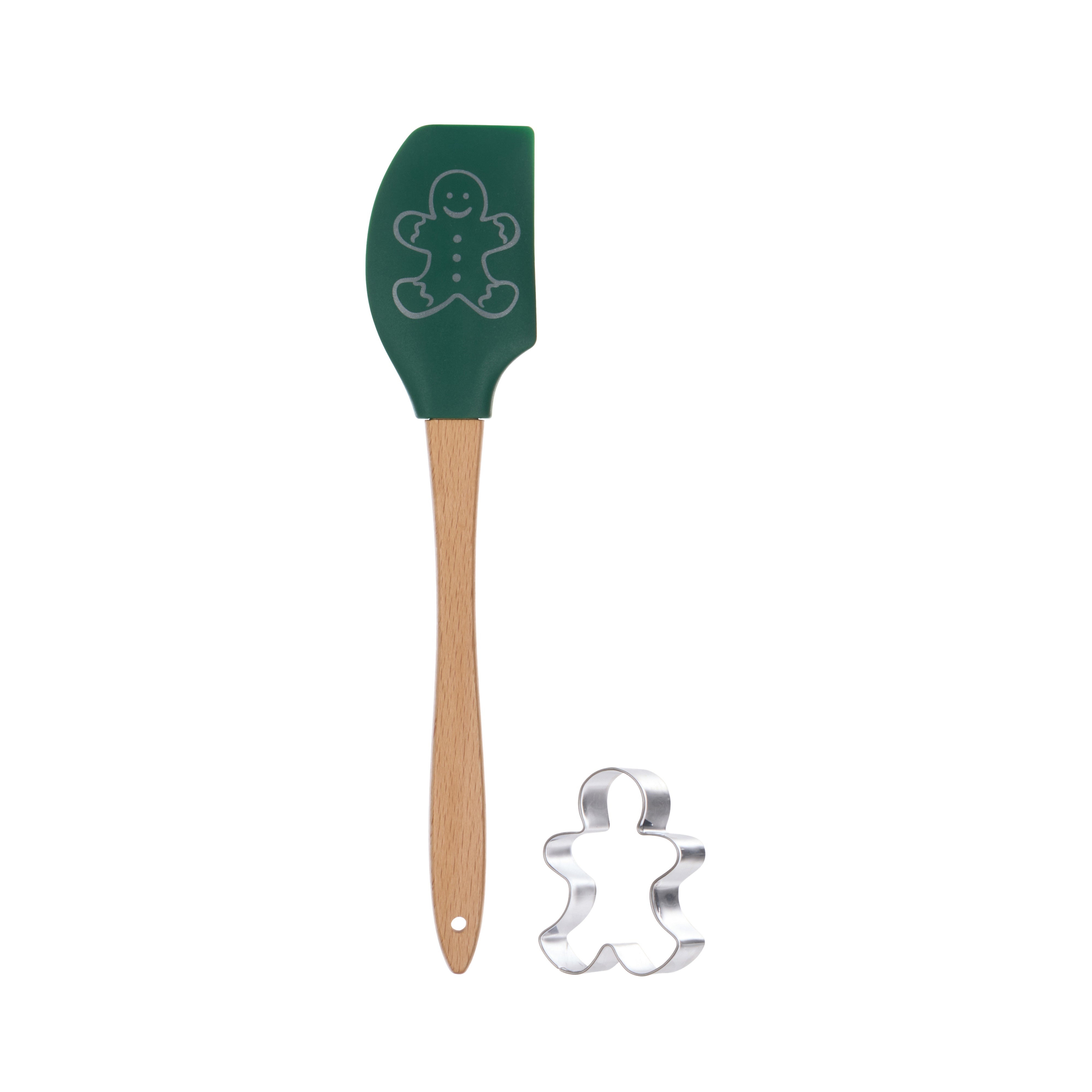 Davis & Waddell Cookie Baking Set 2 Piece Green & Wood