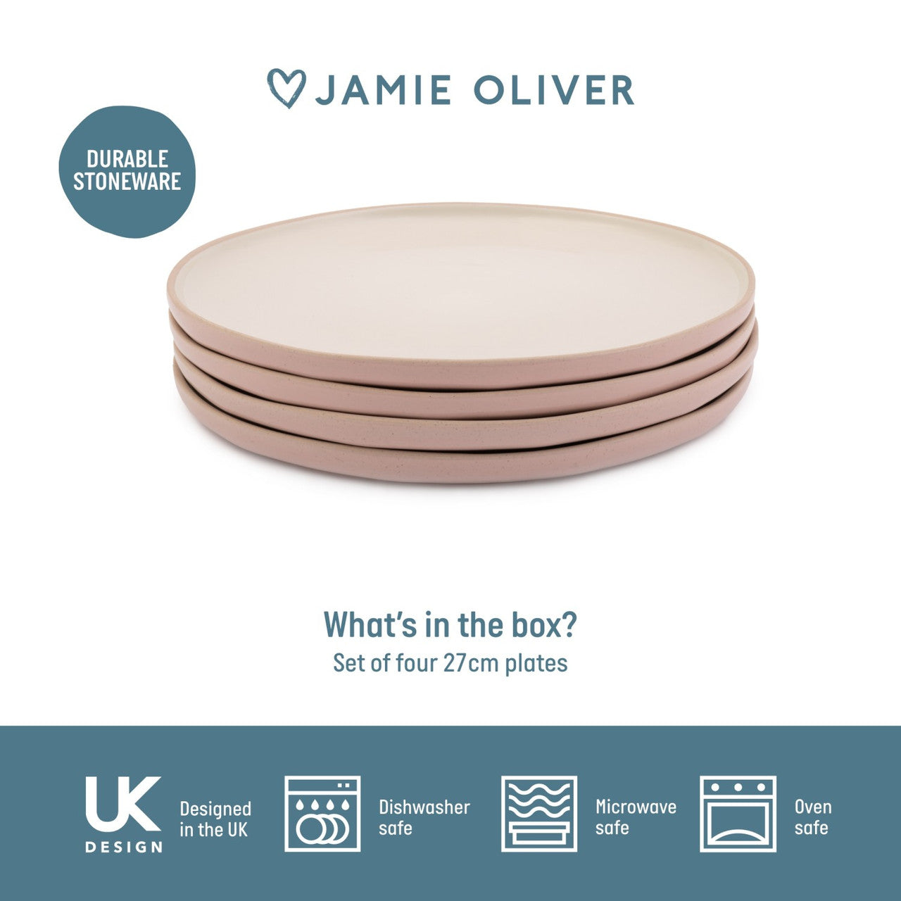 Jamie Oliver Big Love 27cm Perfect Plates Set of 4