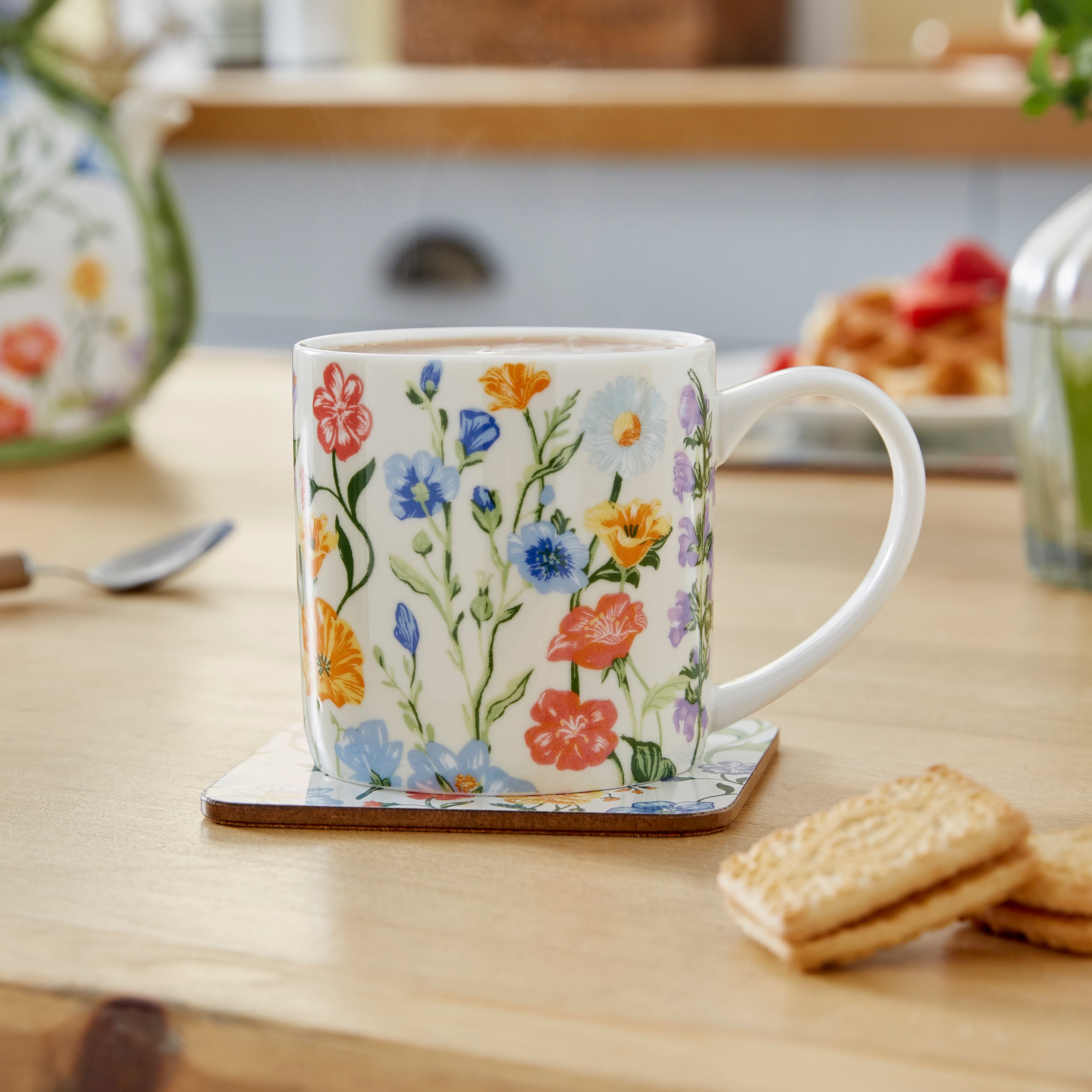Ulster Weavers Cottage Garden New Bone China Mug 250ml Multi-Coloured