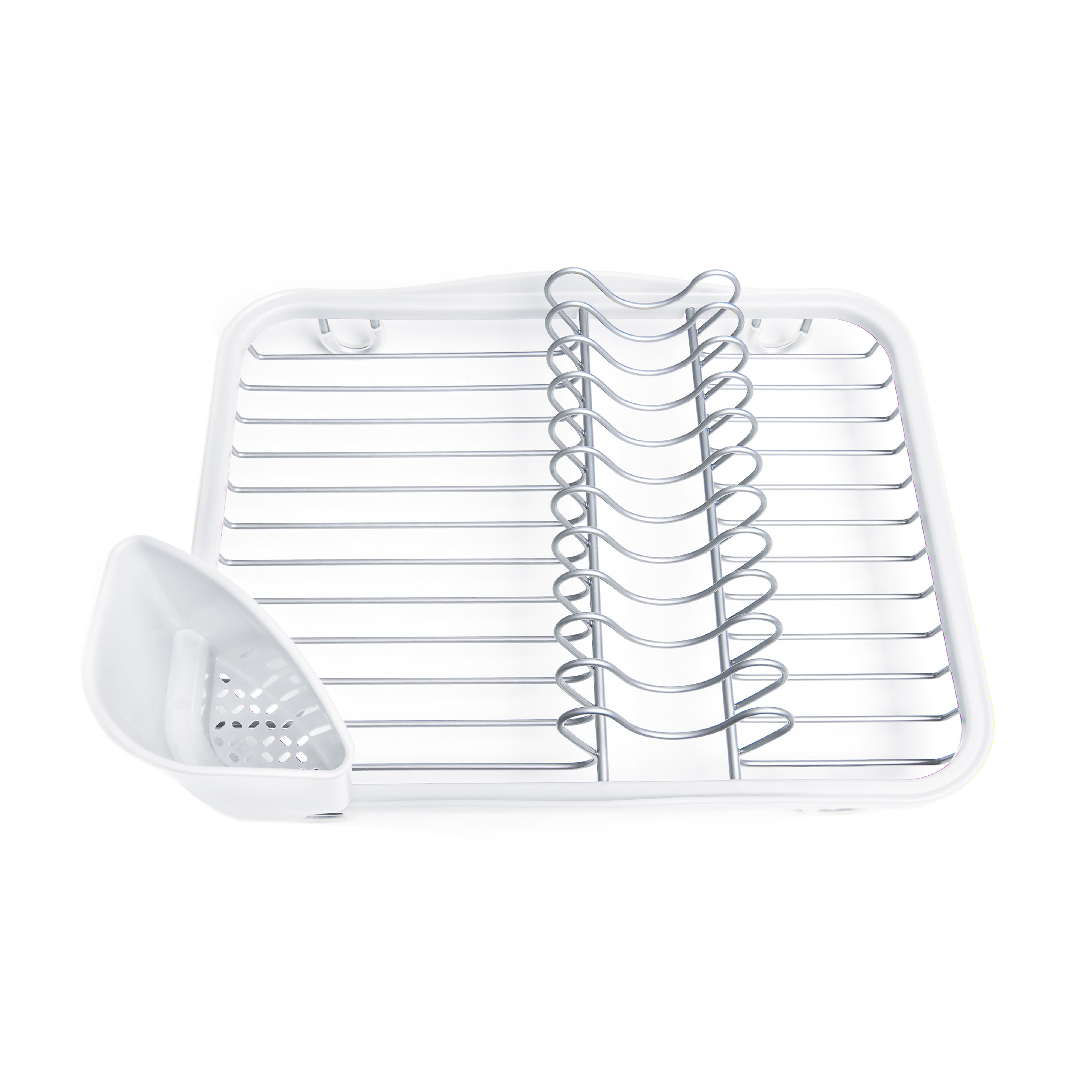 Umbra Sinkin Dish Rack White & Nickel