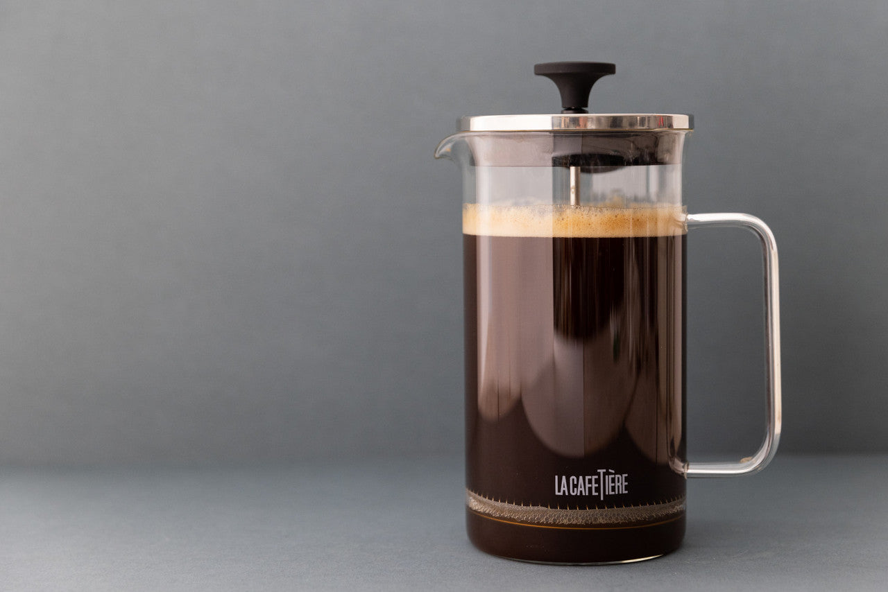 La Cafetière Glass Cafetière 8 Cup / 1L (Clear & Black)