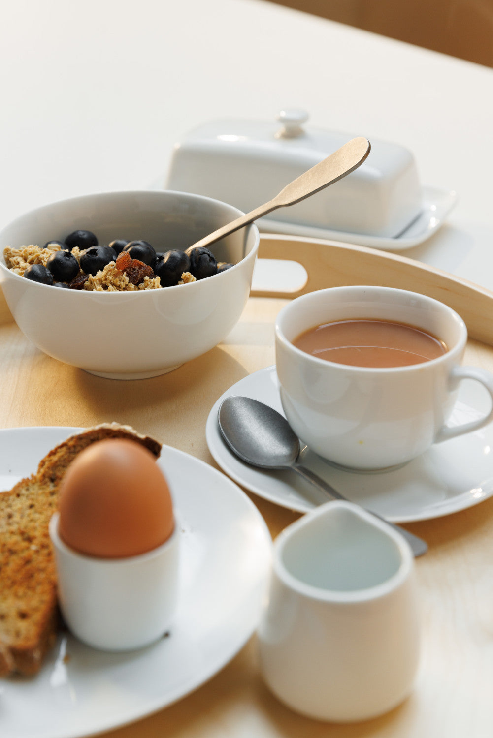 Mikasa Chalk Porcelain Egg Cup Set 4 Piece (White)