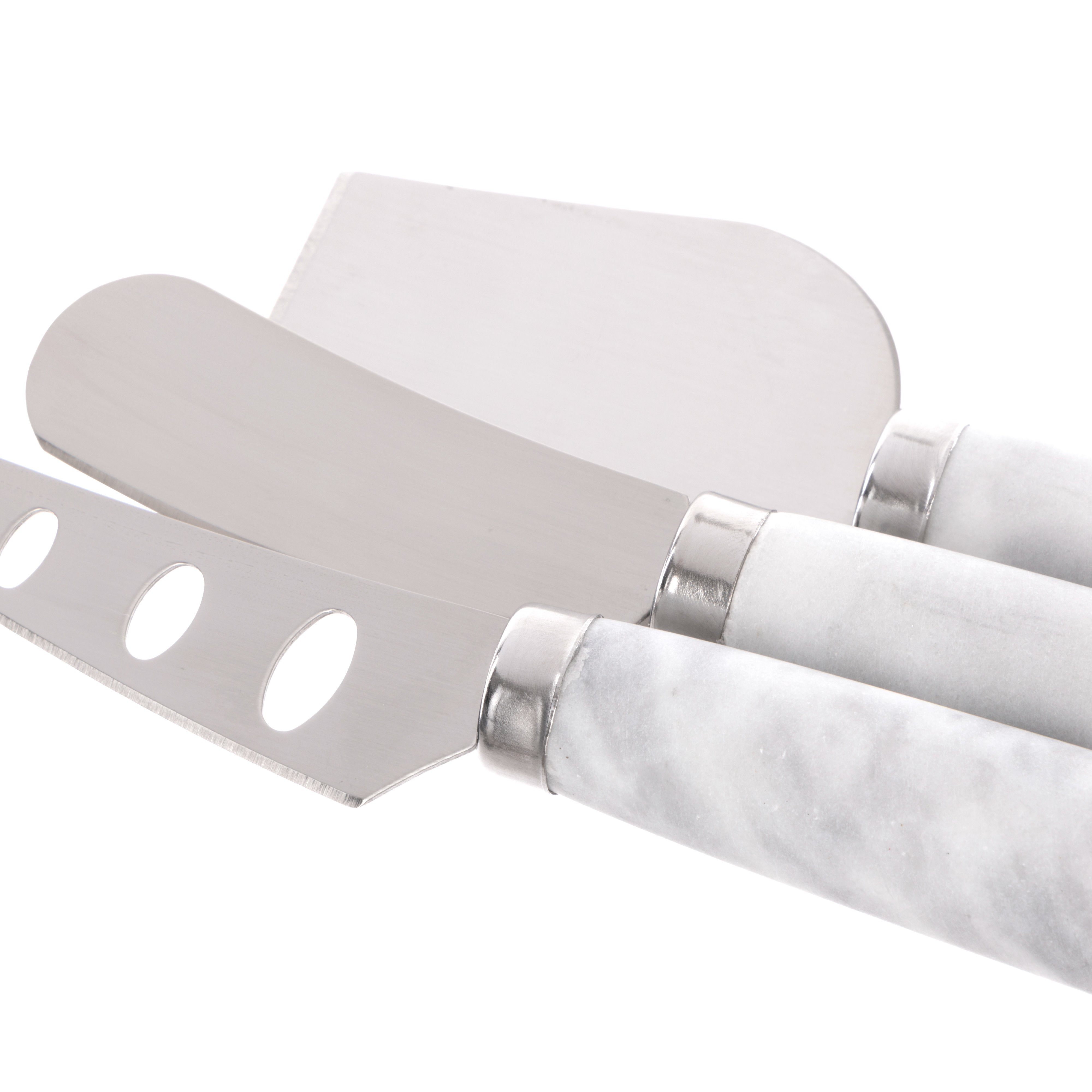 Davis & Waddell Nuvolo Marble Long Cheese Knives 3 Piece Set