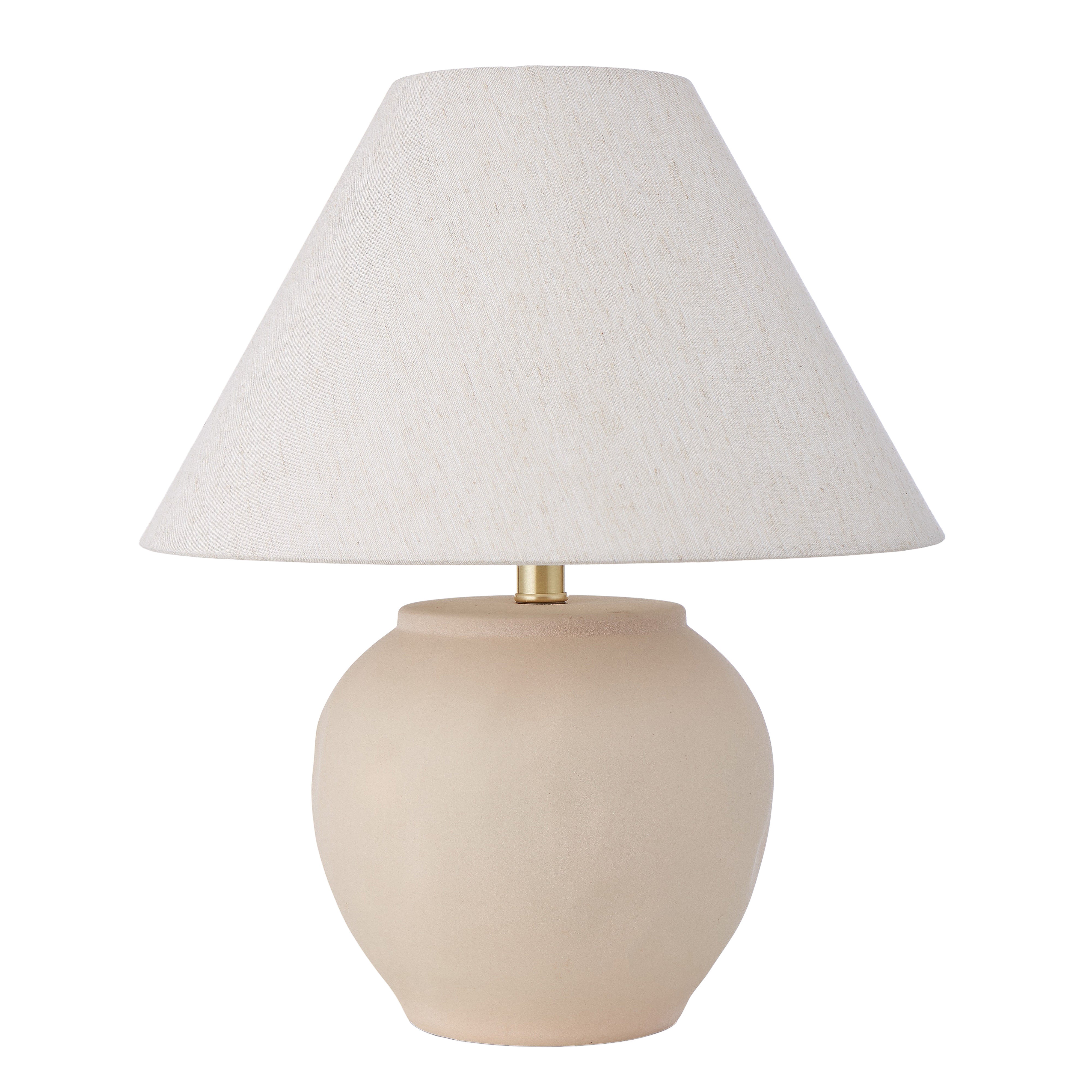 Amalfi Stone Effect Table Lamp Beige & White