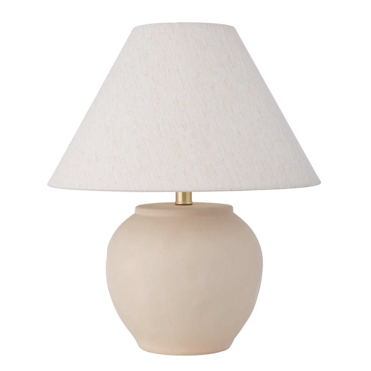 Amalfi Stone Effect Table Lamp Beige & White